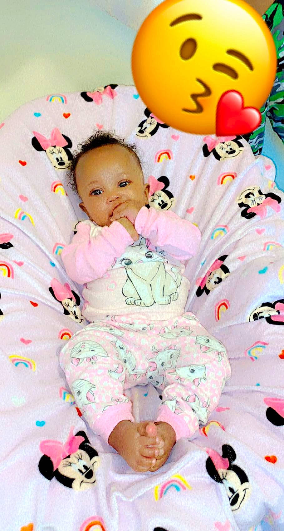 Jayona joined the competition — help win amazing prizes! baby, baby_toddler_clothing, balloon, cheek, child, comfort, event, facial_expression, fun, happy, head, pattern, person, photograph, pink, playing_with_kids, sleeve, textile, toddler, white