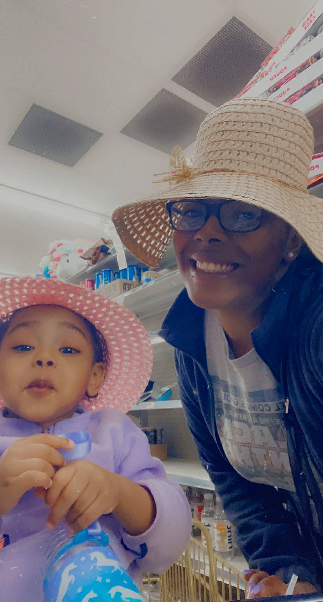 Brooklyn joined the competition — help win amazing prizes! baby, baby_toddler_clothing, blue, cap, clothing, event, eyewear, face, fashion_accessory, fun, glasses, happy, hat, headgear, headwear, joy, person, room, smile, sun_hat