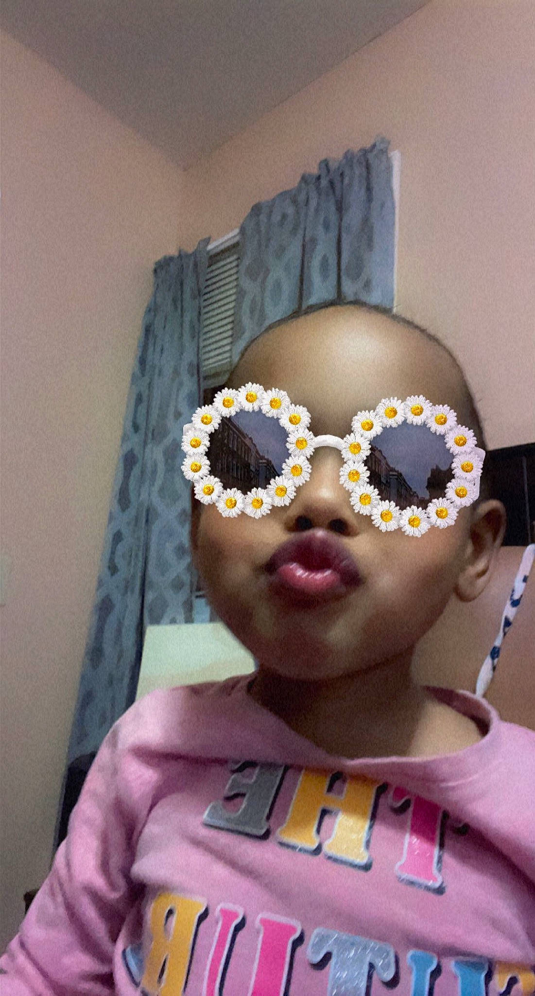 Brooklyn joined the competition — help win amazing prizes! baby_toddler_clothing, cheek, child, chin, cool, eyebrow, eyelash, eyewear, fashion_accessory, fun, glasses, goggles, happy, magenta, person, personal_protective_equipment, pink, purple, sleeve, vision_care
