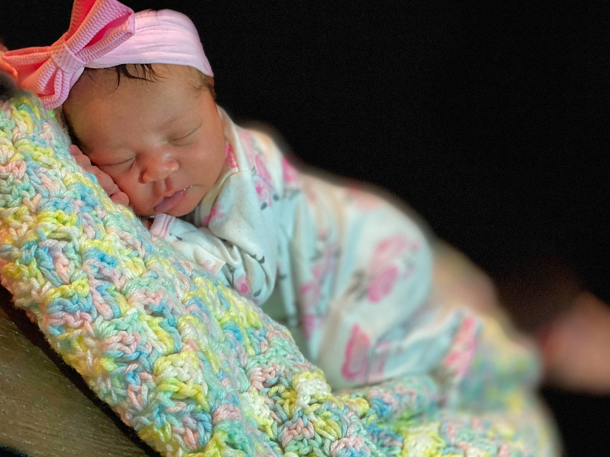 Camrie joined the competition — help win amazing prizes! baby, baby_products, baby_sleeping, baby_toddler_clothing, beauty, bedtime, child, comfort, dress, event, fashion_accessory, linens, magenta, pattern, person, pink, sitting, skin, sleeve, textile