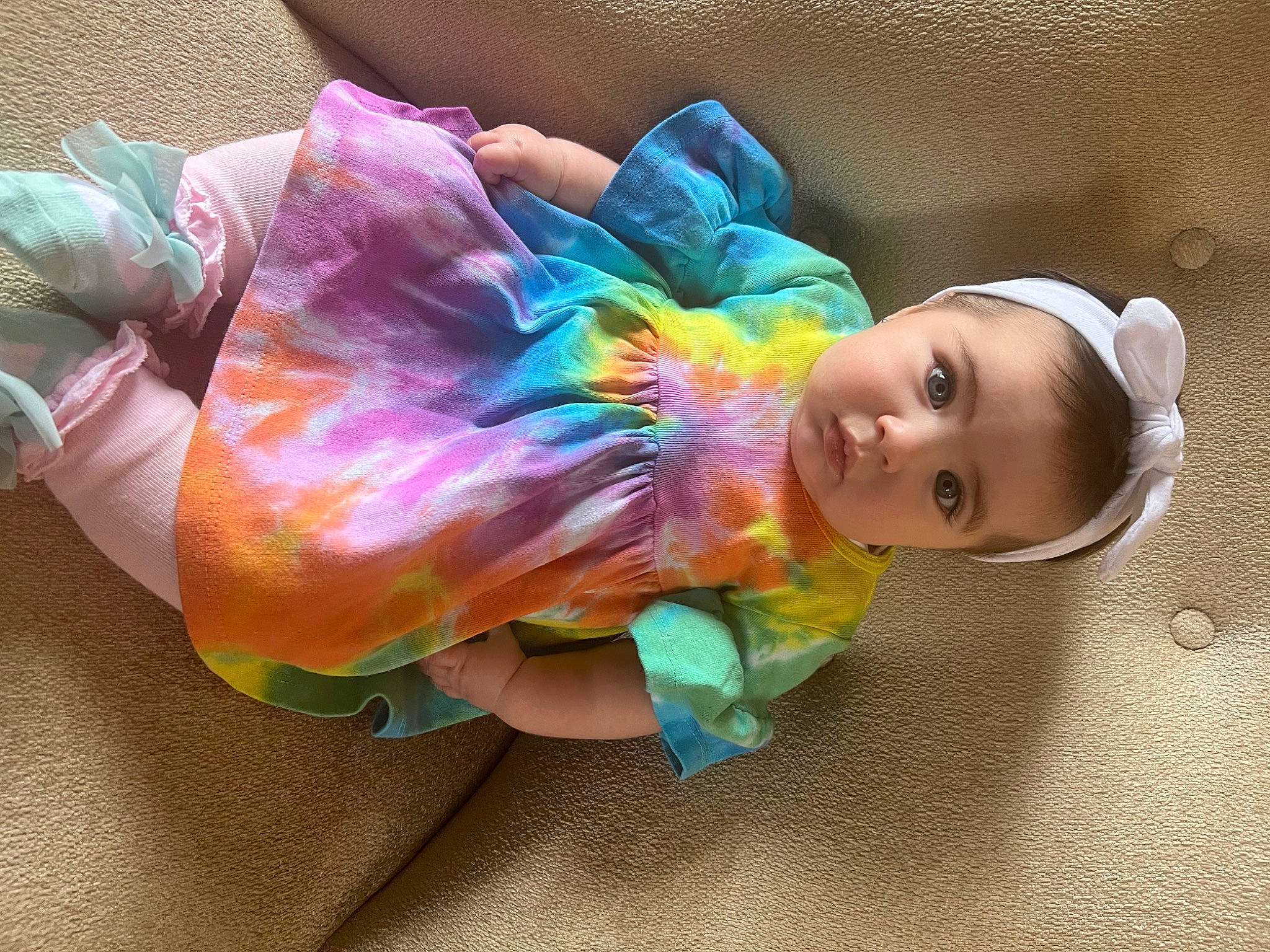 Sloane joined the competition — help win amazing prizes! baby, baby_products, baby_toddler_clothing, baby_toys, cheek, child, doll, dress, fashion_accessory, fun, hair_accessory, head, magenta, person, pink, plastic, sitting, textile, toddler, toy