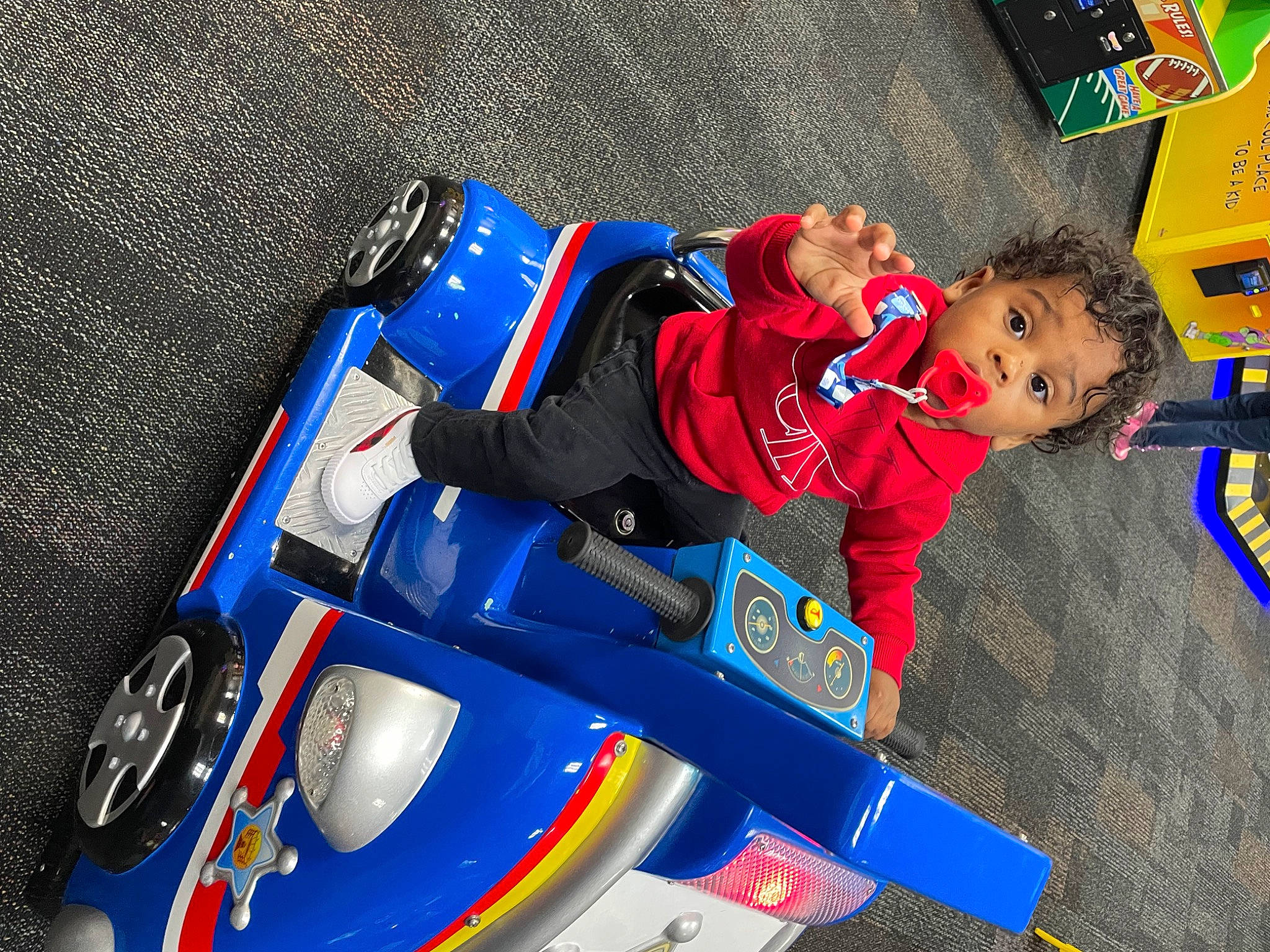 Princeton joined the competition — help win amazing prizes! automotive_design, automotive_exterior, automotive_tire, baby, electric_blue, fun, helmet, leisure, motorsport, person, personal_protective_equipment, play, race_car, racing, recreation, riding_toy, sports, surprise, tire, toddler