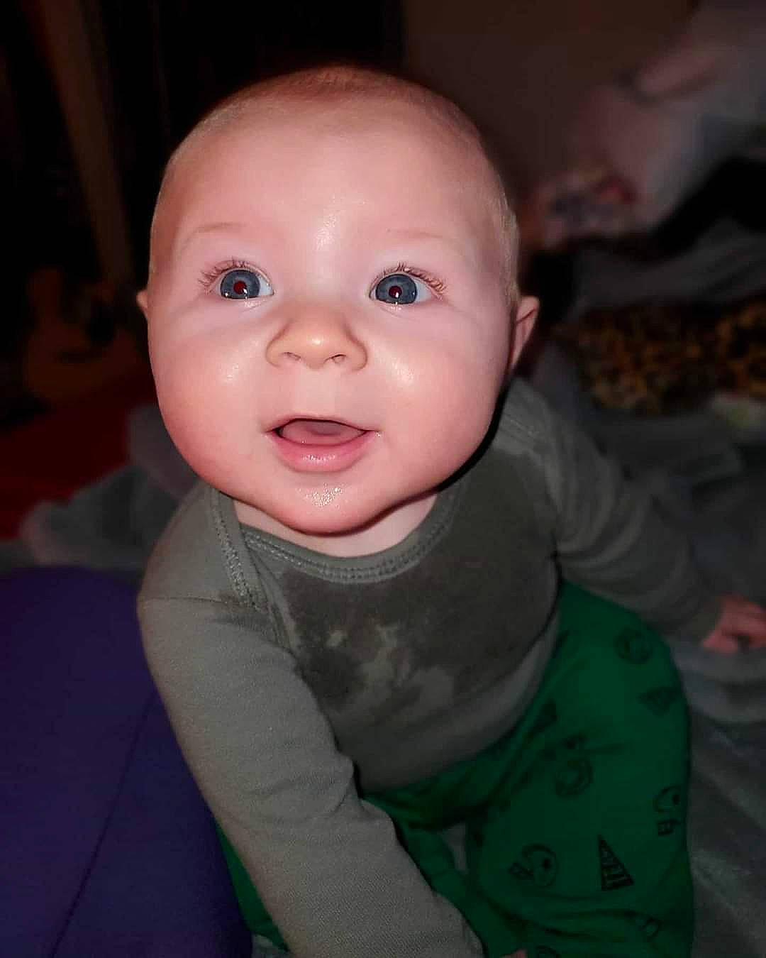 Kaedyn joined the competition — help win amazing prizes! baby, baby_making_funny_faces, cheek, child, chin, ear, eye, face, facial_expression, forehead, head, iris, lip, mouth, nose, person, skin, smile, toddler