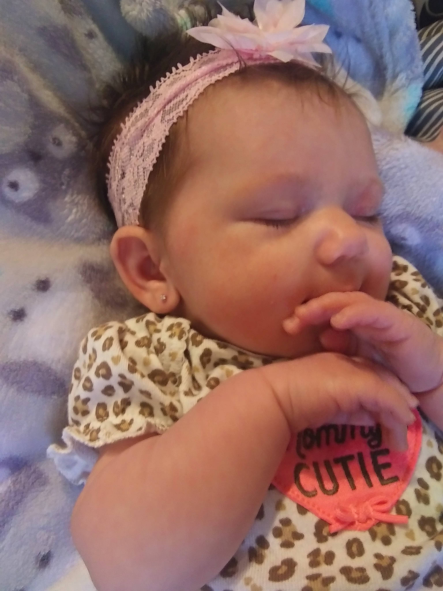 Mckinley joined the competition — help win amazing prizes! baby, cheek, child, ear, eye, face, finger, forehead, hair_accessory, head, headband, headgear, lip, mouth, nap, nose, person, product, skin, sleep