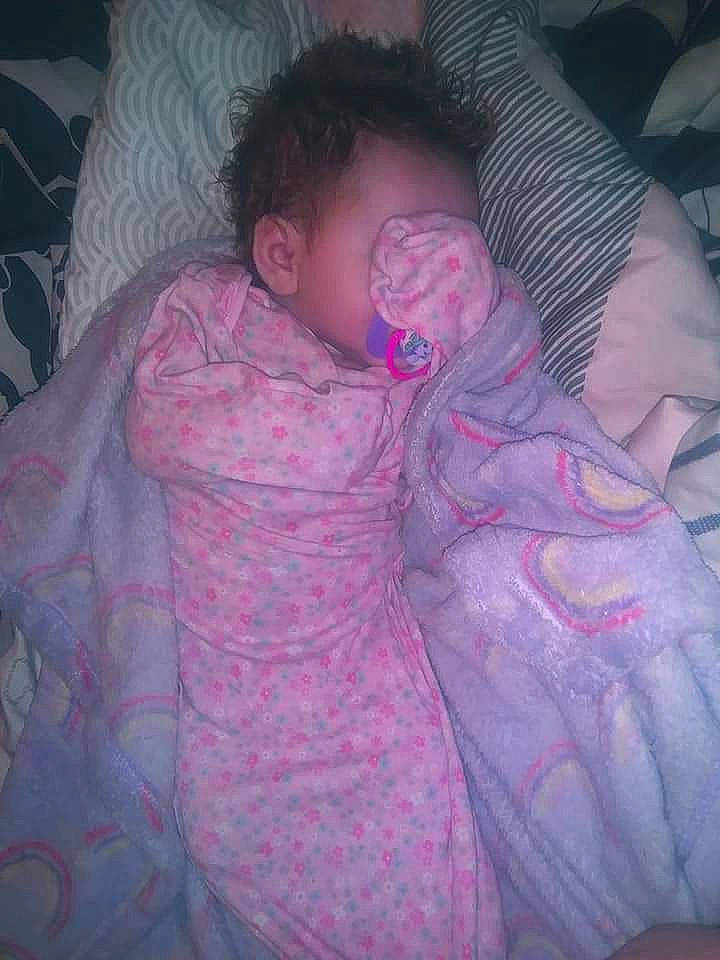 Mckinley joined the competition — help win amazing prizes! baby, bedtime, birth, child, nap, person, pink, skin, sleep, textile