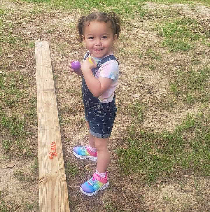 Hayvenley joined the competition — help win amazing prizes! baby_toddler_clothing, child, face, fun, grass, hair, happy, head, joy, leisure, pattern, people_in_nature, person, play, recreation, shorts, smile, soil, spring, thigh