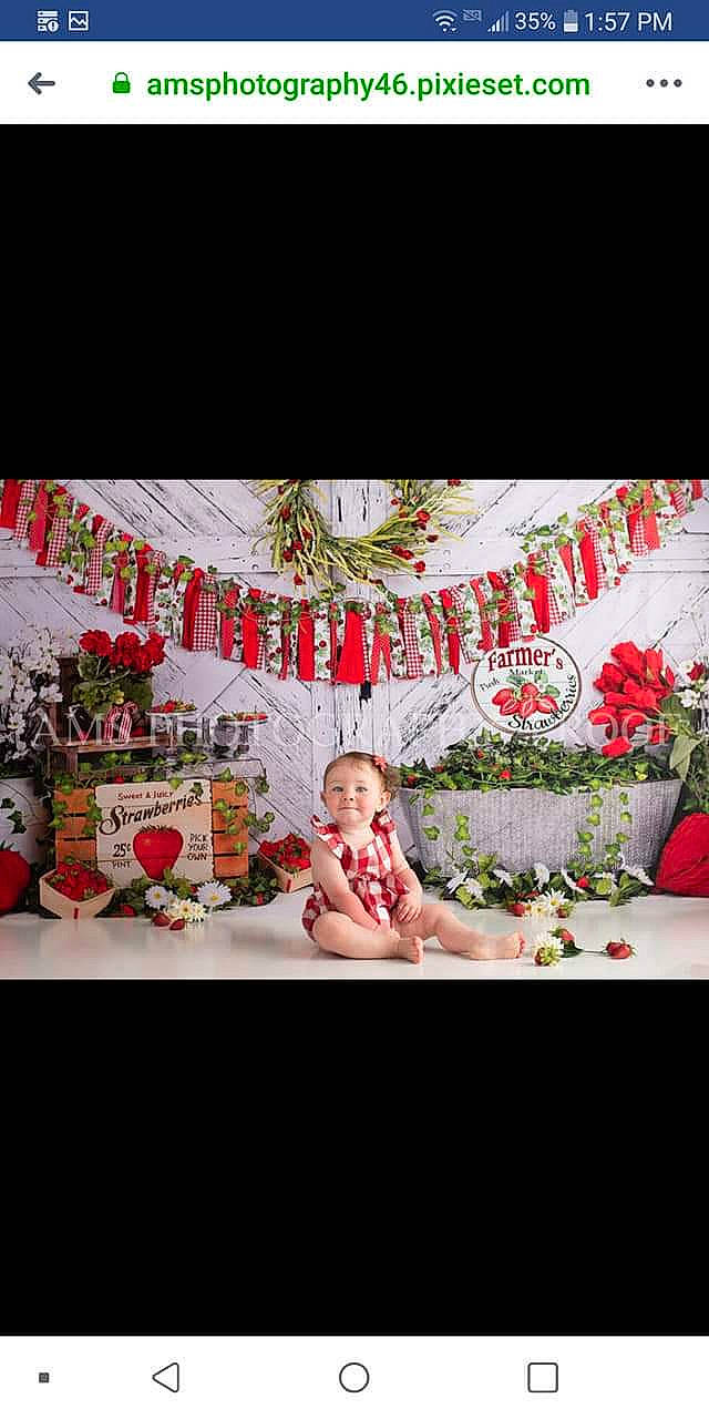 Stacy is registered to the contest to win money with this photo: advertising, font, pattern, person, photography, plant, red, room, text, textile