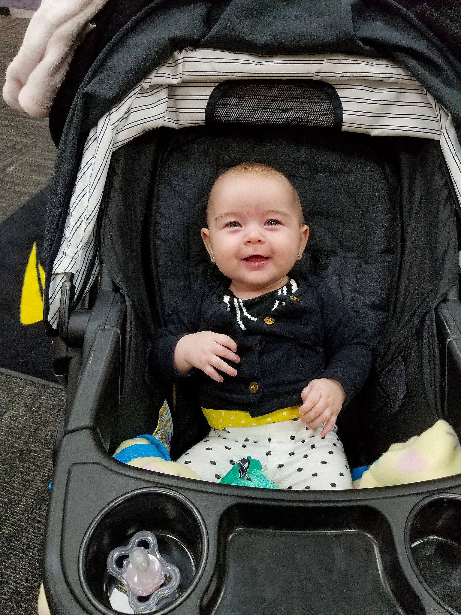 Crimson joined the competition — help win amazing prizes! auto_part, baby, baby_carriage, baby_products, child, person, product, smile, toddler