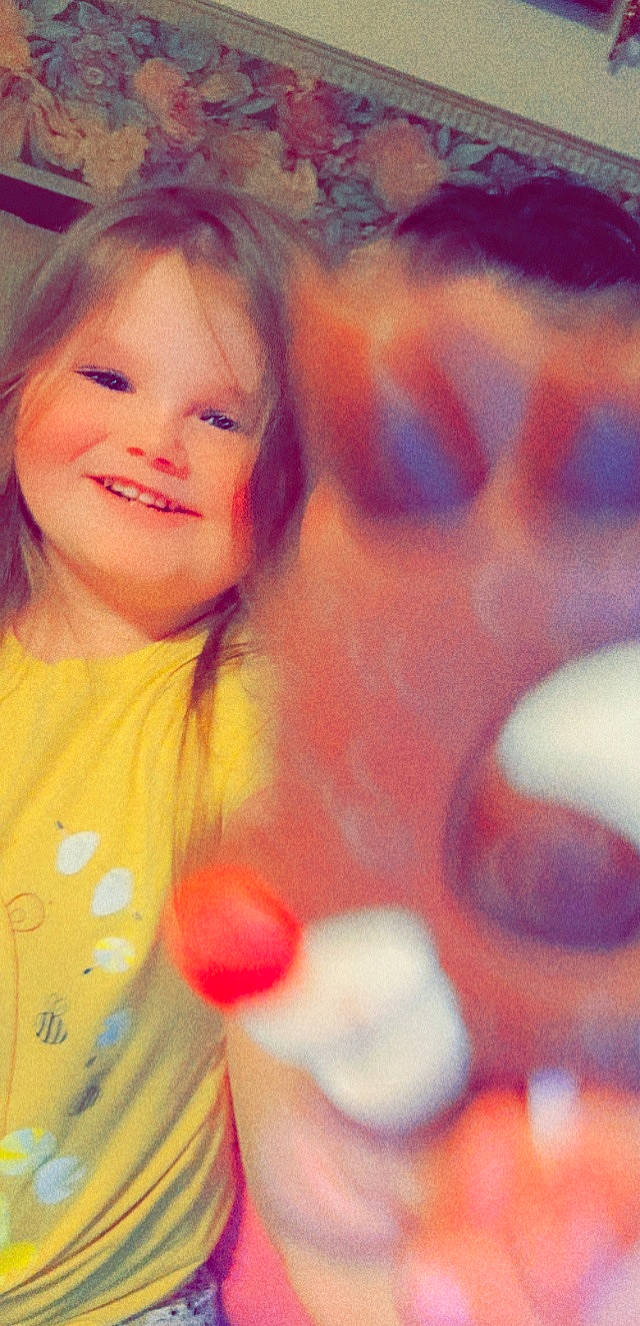 Maleah joined the competition — help win amazing prizes! art, baby, baby_toddler_clothing, blond, brown_hair, cheek, child, close_up, eyelash, fun, hair, happy, human_body, joy, lip, magenta, mouth, nose, people_in_nature, person