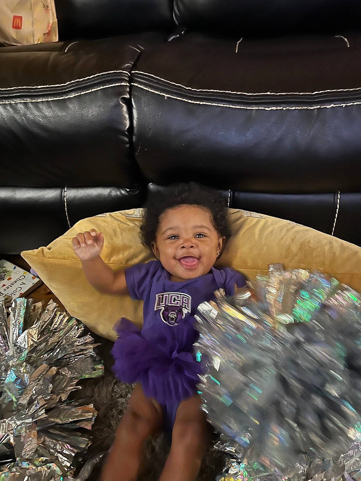 Raegan is registered to the contest to win money with this photo: child, comfort, couch, event, fun, happy, holiday, leisure, person, room, sitting, toddler