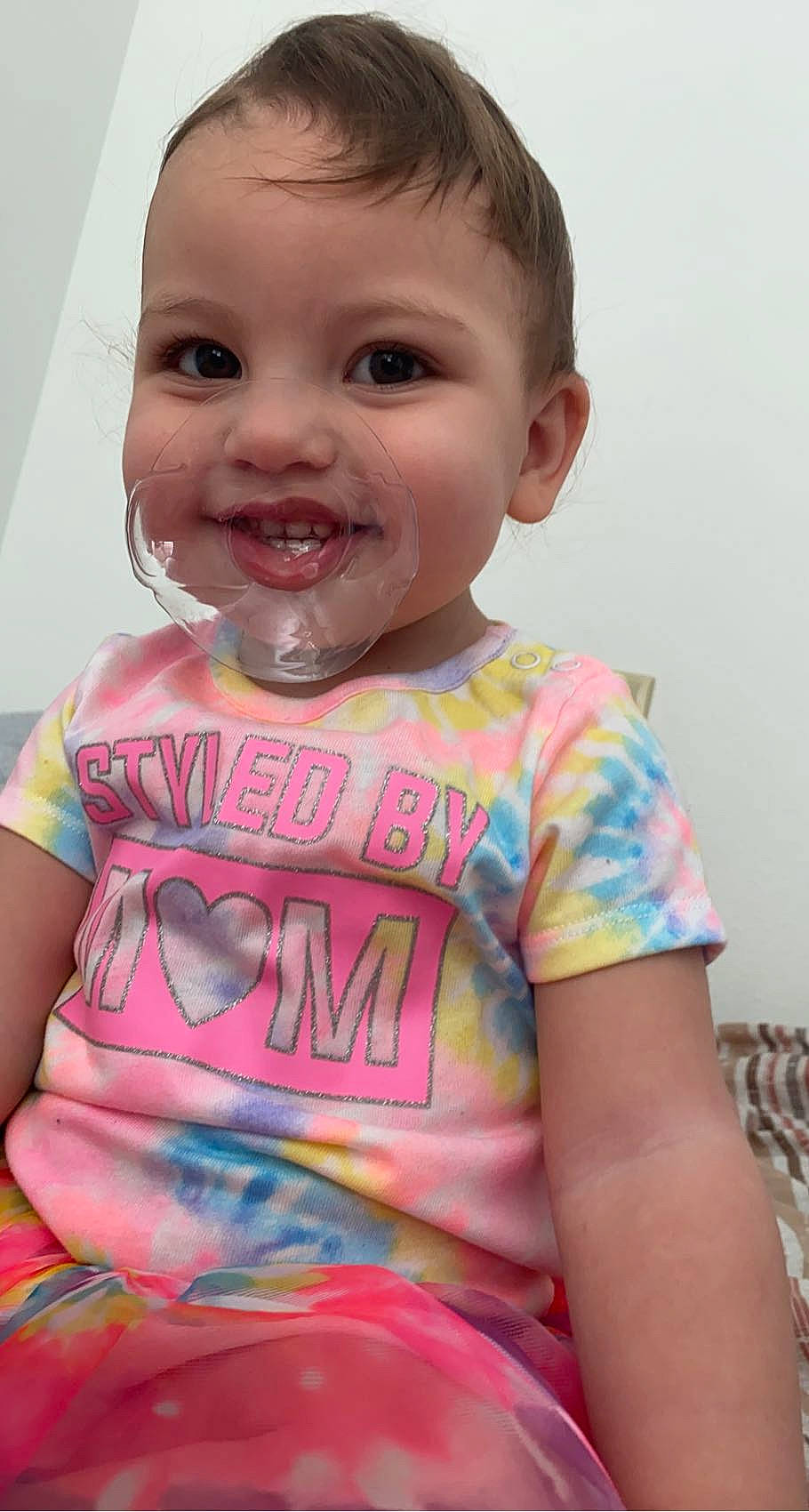 Hana joined the competition — help win amazing prizes! baby_toddler_clothing, cheek, chin, dress, eyebrow, eyelash, face, finger, forehead, happy, human_body, iris, joy, lip, mouth, neck, nose, person, pink, skin