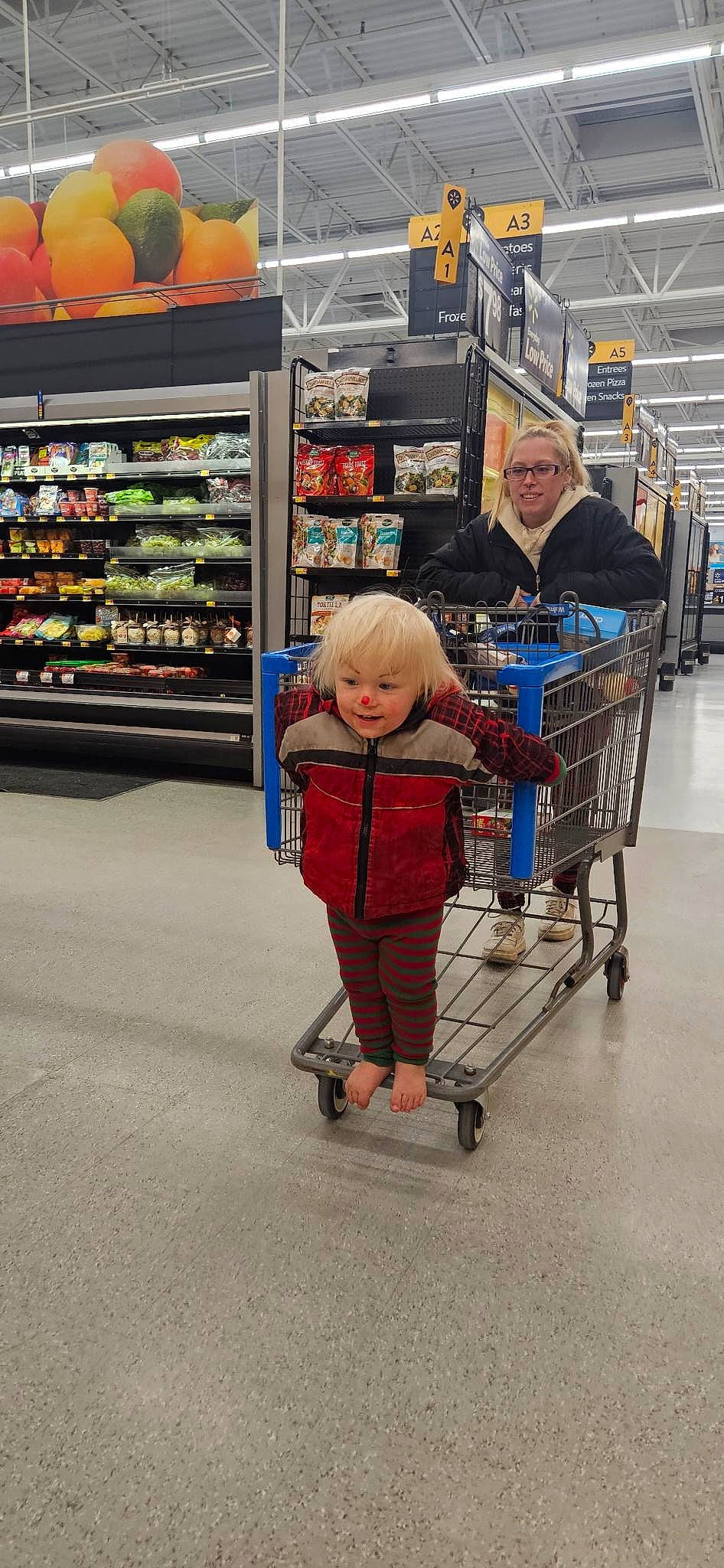 Bellamy joined the competition — help win amazing prizes! aisle, bag, cart, convenience_store, customer, electric_blue, fun, grocery_store, joy, luggage_and_bags, market, marketplace, person, publication, retail, service, shelf, shelving, shopping, shopping_cart