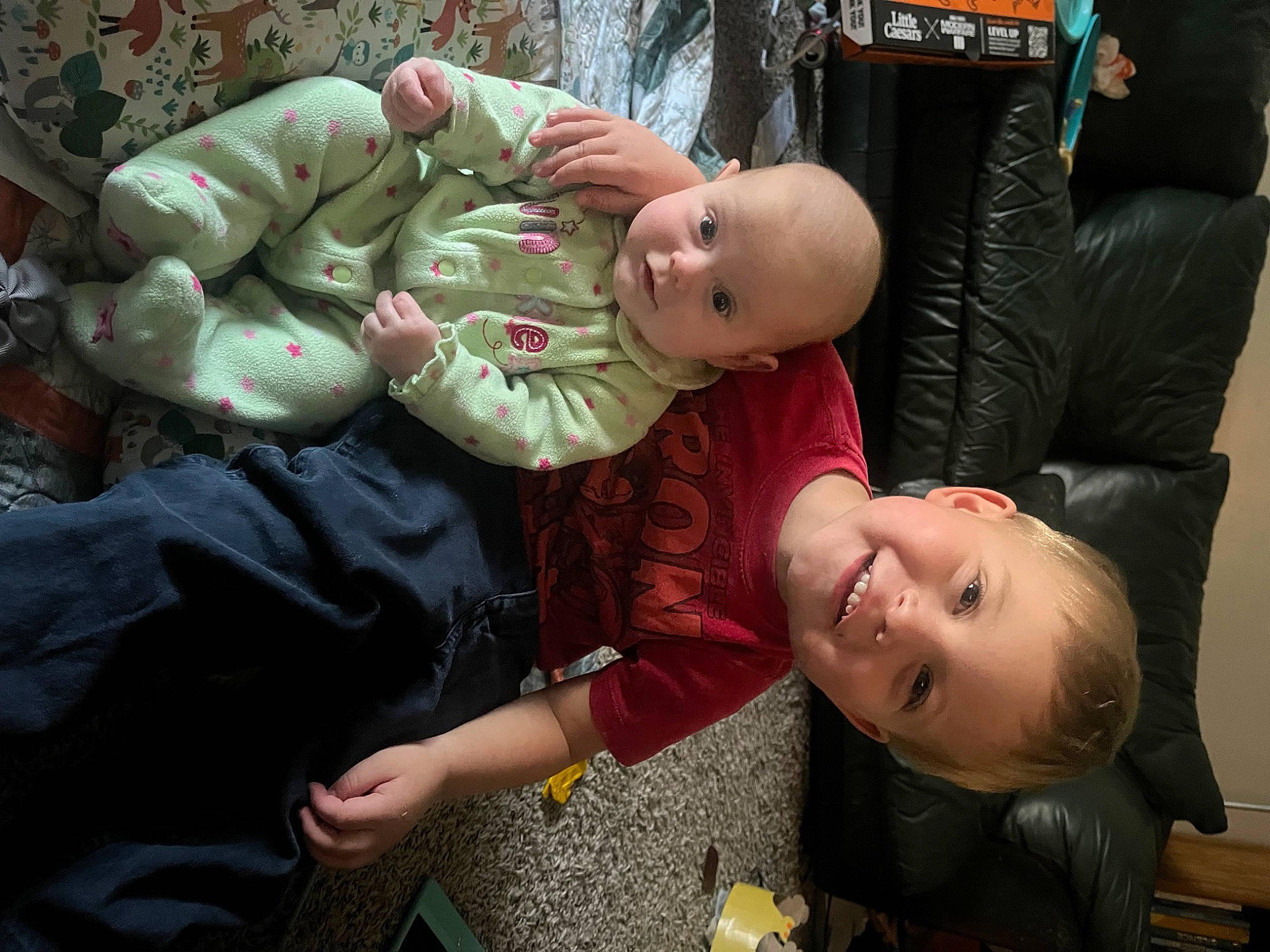 Kit joined the competition — help win amazing prizes! baby, baby_products, baby_toddler_clothing, cheek, child, comfort, event, facial_expression, fun, happy, joy, mouth, person, room, sitting, skin, smile, toddler, tree, vacation