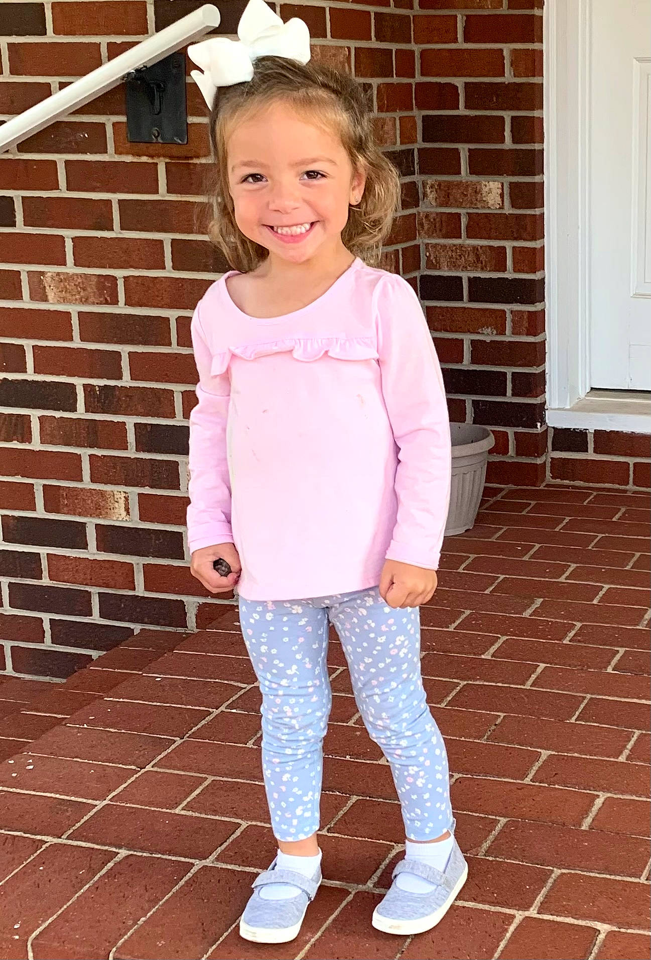 Karrigan joined the competition — help win amazing prizes! arm, baby_toddler_clothing, face, hair, happy, head, human_body, joy, knee, leg, outerwear, person, pink, sleeve, smile, sneakers, sportswear, t_shirt, textile, thigh