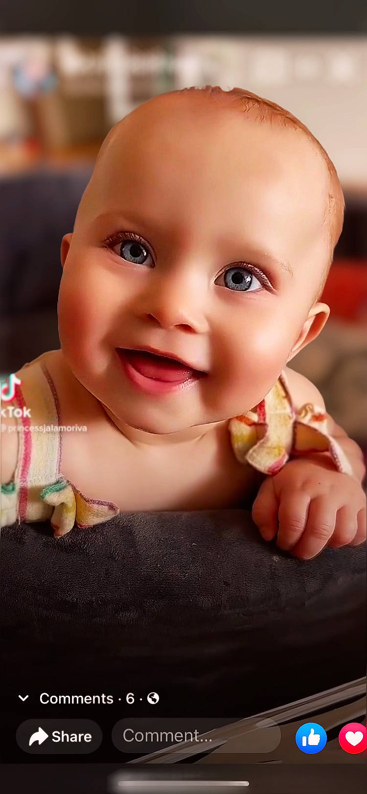 Rowey is registered to the contest to win money with this photo: baby, cheek, chin, dress, ear, eyebrow, finger, gesture, hairstyle, hand, happy, iris, joy, lip, mouth, nail, neck, nose, person, pink