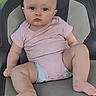 Nalah is registered to the contest to win money with this photo: baby, child, infant, onesie, pink_clothing, chair, seat, face, legs, barefoot, skin, outdoor, grass, expression, person, human, cute, sitting, casual, young