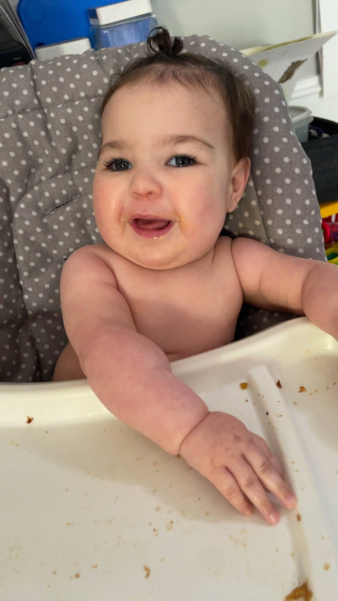 Zola joined the competition — help win amazing prizes! baby, baby_laughing, cheek, child, chin, eyebrow, eyelash, facial_expression, finger, fun, hairstyle, happy, iris, lip, mouth, nose, person, skin, smile, thumb