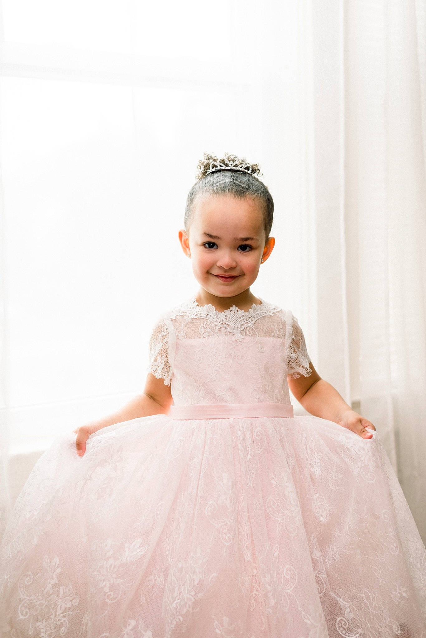 Elianna joined the competition — help win amazing prizes! bridal_accessory, bridal_clothing, bridal_party_dress, curtain, day_dress, dress, embellishment, fashion_design, flash_photography, formal_wear, gown, happy, headpiece, joy, neck, one_piece_garment, person, pink, shoulder, sleeve