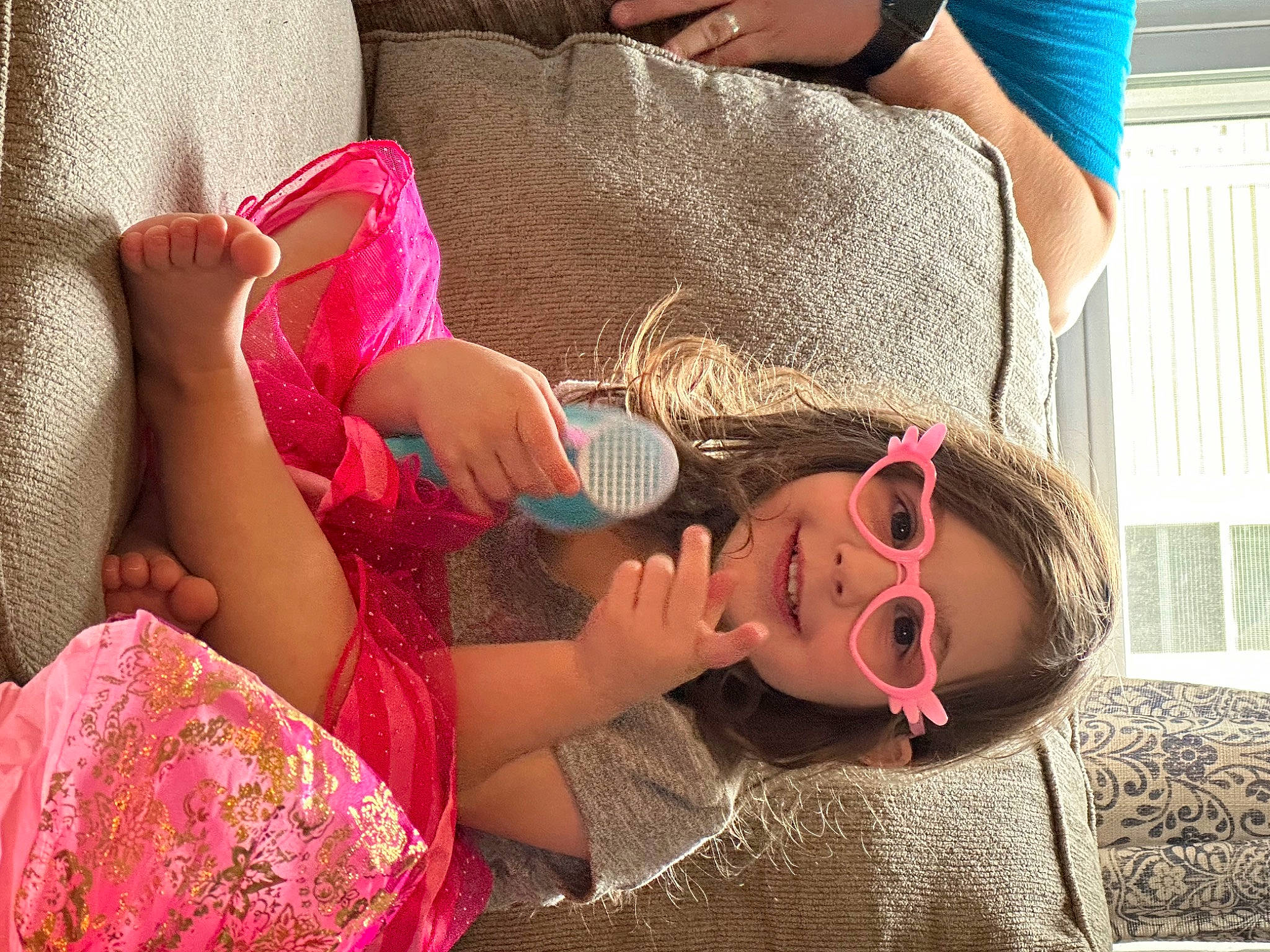 Sophia joined the competition — help win amazing prizes! arm, comfort, eyewear, fashion, finger, glasses, goggles, hairstyle, happy, human_body, joint, joy, leg, leisure, mouth, person, pink, skin, sunglasses, textile