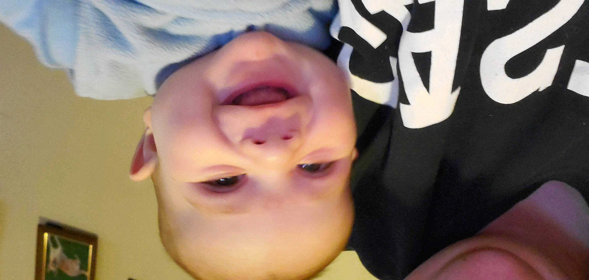 Thomas is registered to the contest to win money with this photo: baby, cheek, child, chin, close_up, ear, eye, eyebrow, face, facial_expression, forehead, head, jaw, joy, lip, mouth, nose, person, selfie, skin