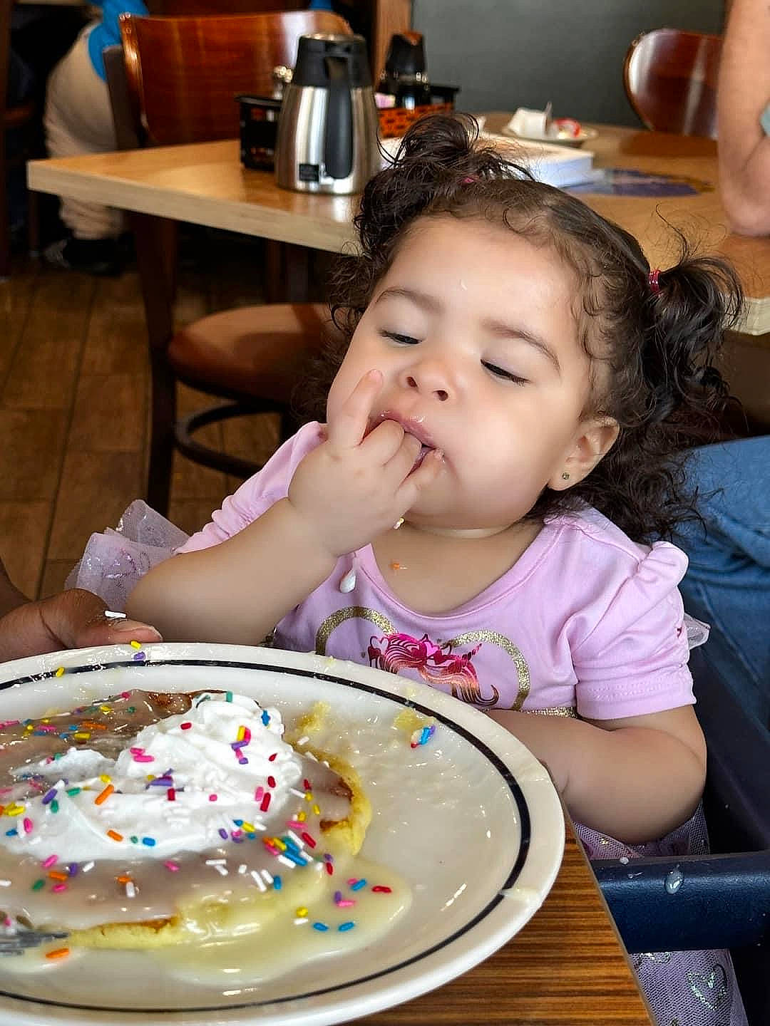 Rebecca is registered to the contest to win money with this photo: baby_toddler_clothing, baking, birthday, buttercream, cake_decorating, chair, child, comfort_food, cuisine, dish, event, food, fun, ingredient, person, plate, recipe, sweetness, table, tableware