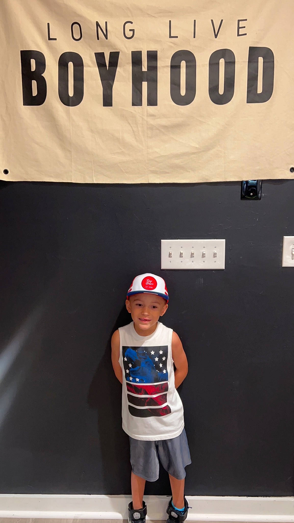 Cresencio joined the competition — help win amazing prizes! advertising, automotive_design, baseball_cap, brand, cap, child, electric_blue, font, fun, hat, headgear, headwear, joy, logo, person, personal_protective_equipment, recreation, shorts, sleeve, smile