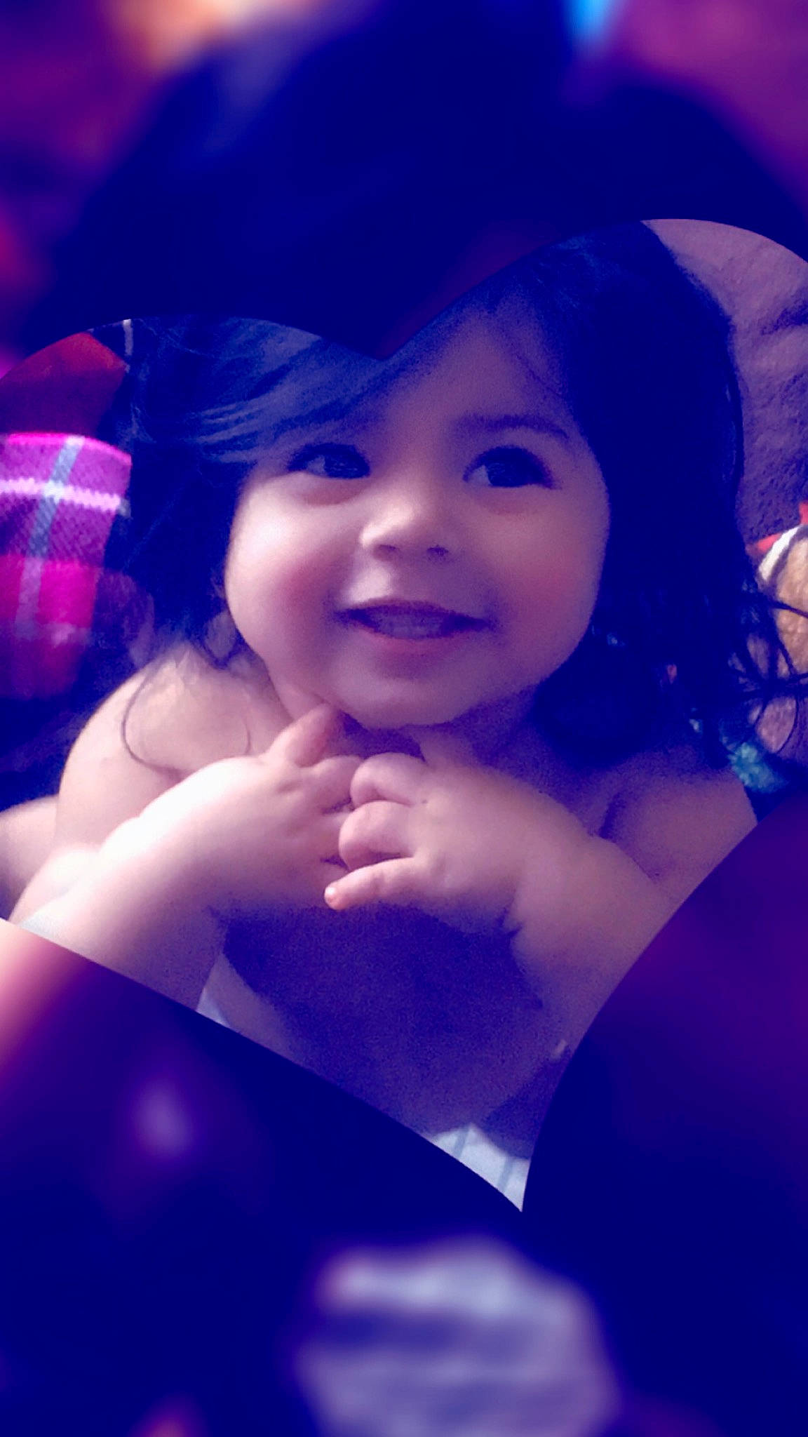 Giana is registered to the contest to win money with this photo: beauty, black_hair, blue, cheek, child, cool, eye, face, fun, joy, lady, lip, nose, person, photography, pink, portrait, purple, skin, smile