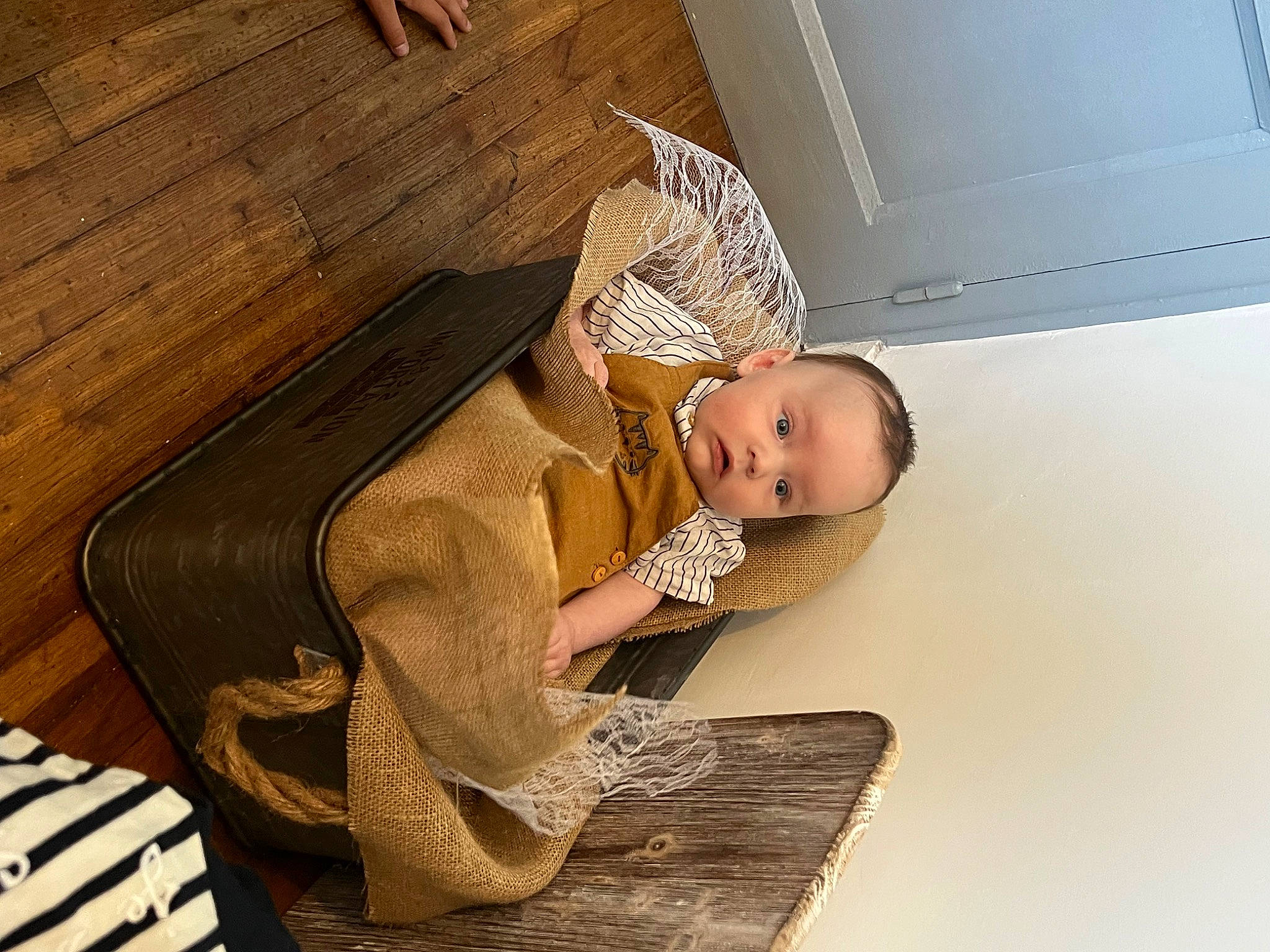 Thiago a rejoint le concours — aidez-le/la à gagner de superbes lots ! baby, baby_products, baby_toddler_clothing, child, comfort, fashion_accessory, floor, flooring, hardwood, laminate_flooring, leisure, outdoor_furniture, person, plank, room, sitting, surprise, toddler, varnish, wood