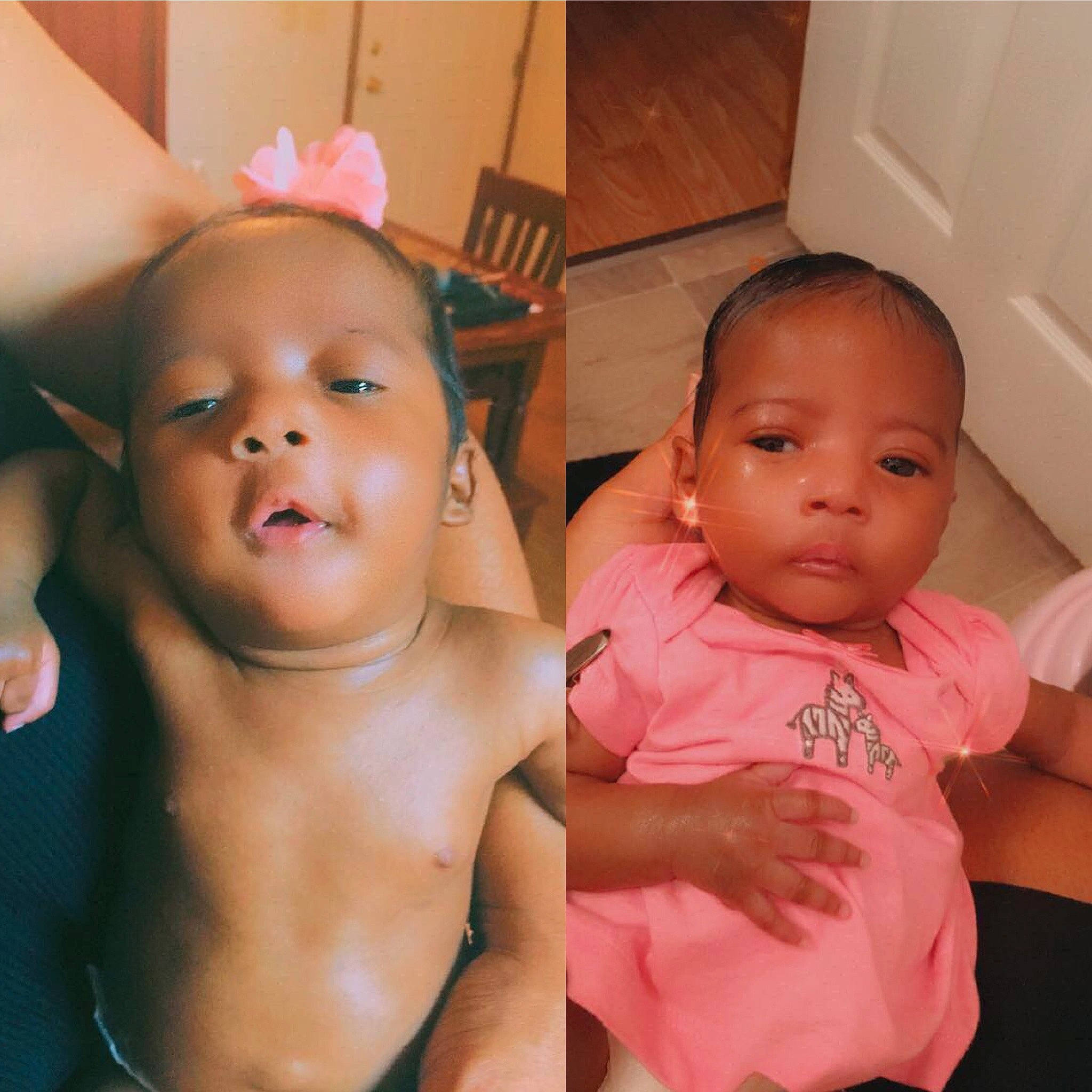 Aubri is registered to the contest to win money with this photo: baby, cheek, child, chin, ear, eye, eyebrow, face, facial_expression, forehead, fun, head, iris, lip, nose, people, person, pink, skin, smile