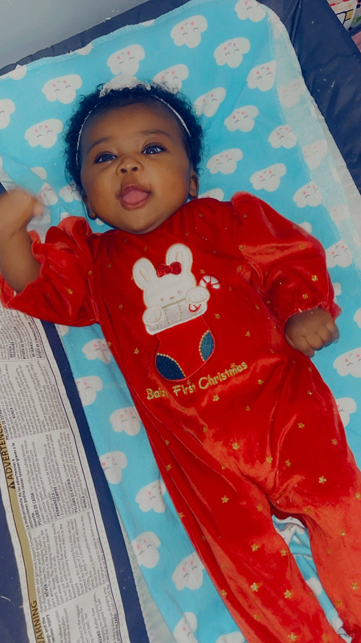 Armuney is registered to the contest to win money with this photo: baby, baby_products, baby_toddler_clothing, cheek, child, electric_blue, fun, happy, linens, orange, outerwear, pattern, person, pink, play, product, room, sleeve, t_shirt, textile