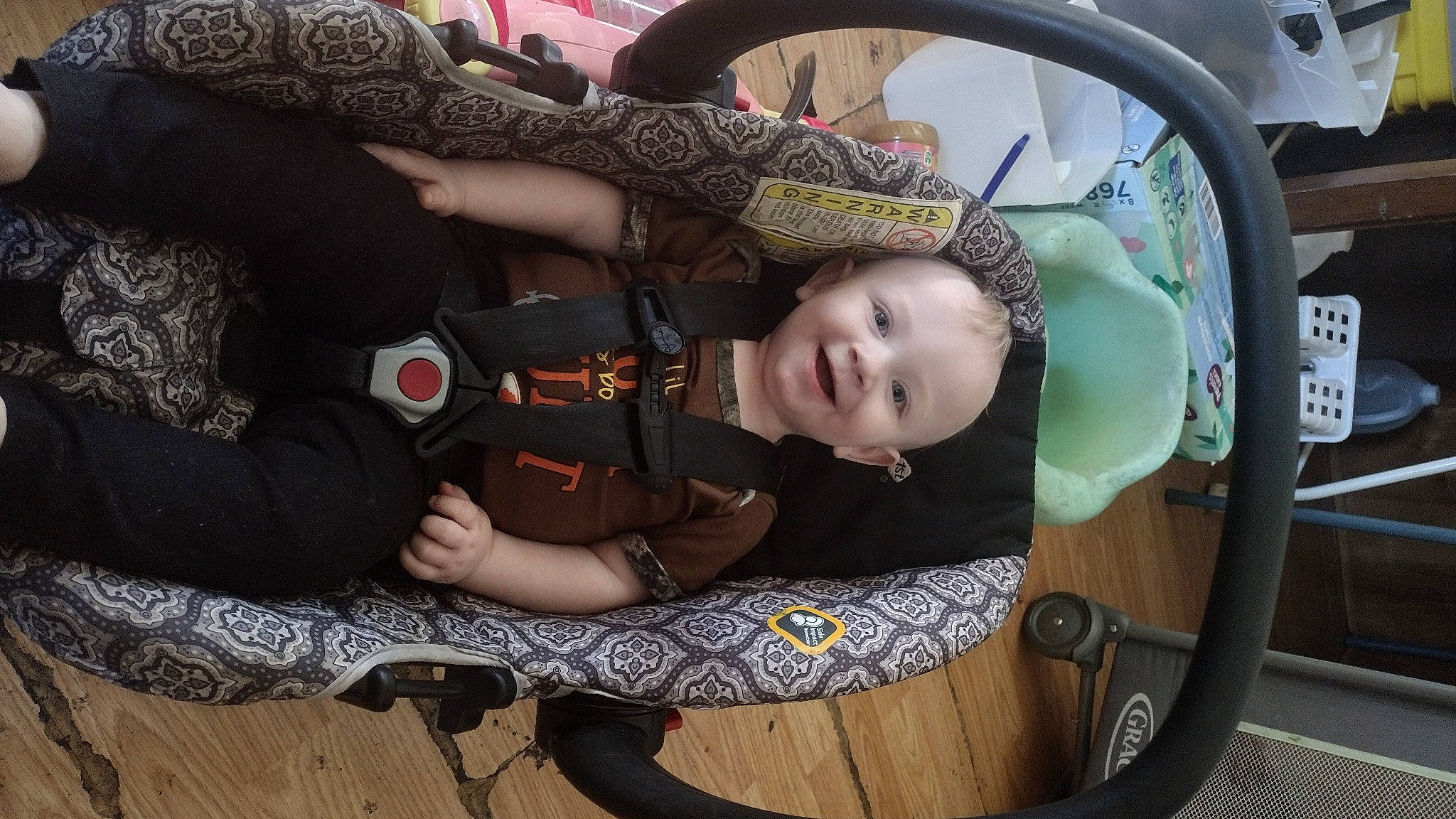 Tyler joined the competition — help win amazing prizes! auto_part, automotive_design, automotive_exterior, automotive_lighting, baby, baby_carriage, baby_products, child, comfort, family_car, fun, grass, joy, lap, leisure, motor_vehicle, person, sitting, toddler, tree