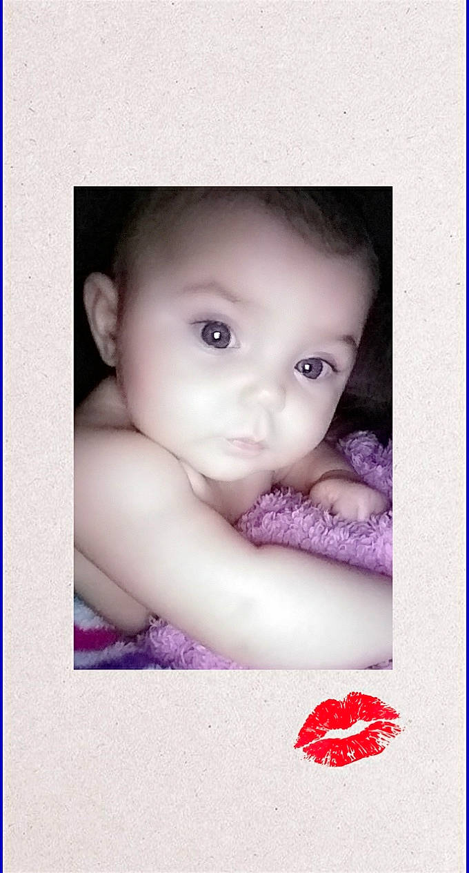 Rosalee joined the competition — help win amazing prizes! baby, beauty, cheek, child, close_up, eye, face, head, lip, mouth, nose, person, photograph, photography, picture_frame, pink, portrait, skin, smile, snapshot