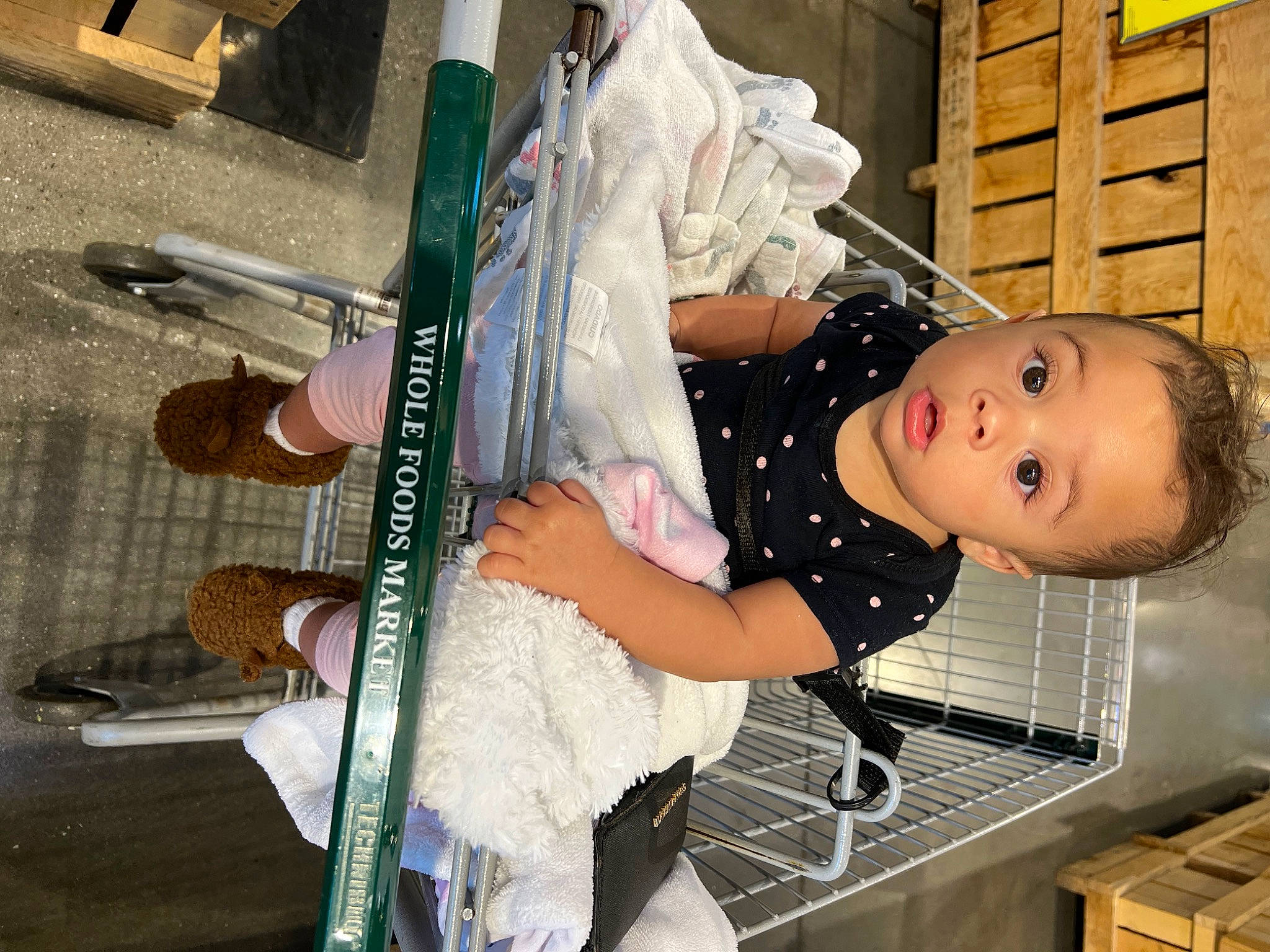 Harlow joined the competition — help win amazing prizes! baby, baby_products, baby_toddler_clothing, child, fun, happy, person, room, surprise, toddler