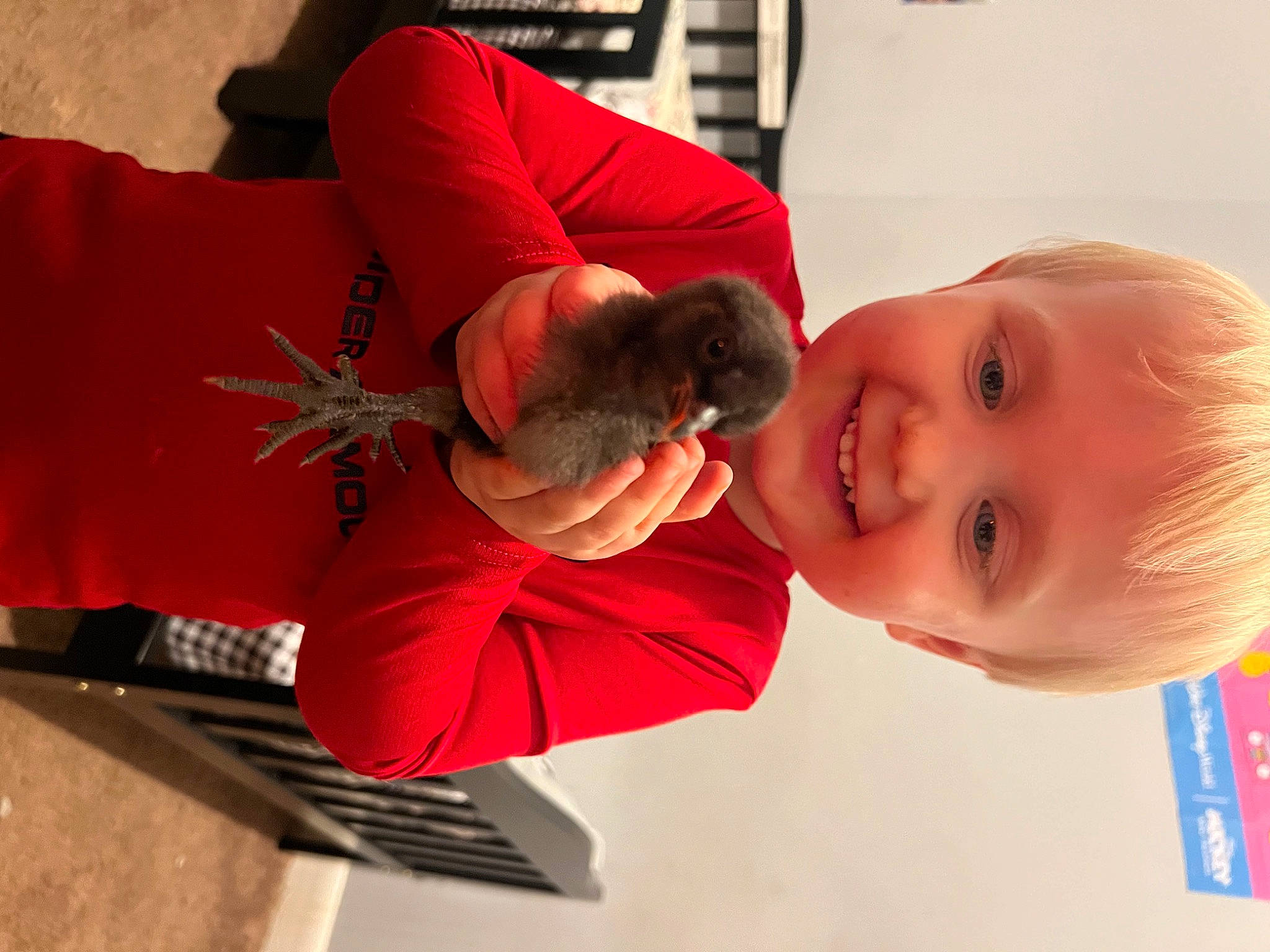 Christopher joined the competition — help win amazing prizes! arm, baby, carmine, child, comfort, elbow, finger, fun, gesture, happy, human_body, joint, joy, nail, person, red, room, shoulder, smile, t_shirt