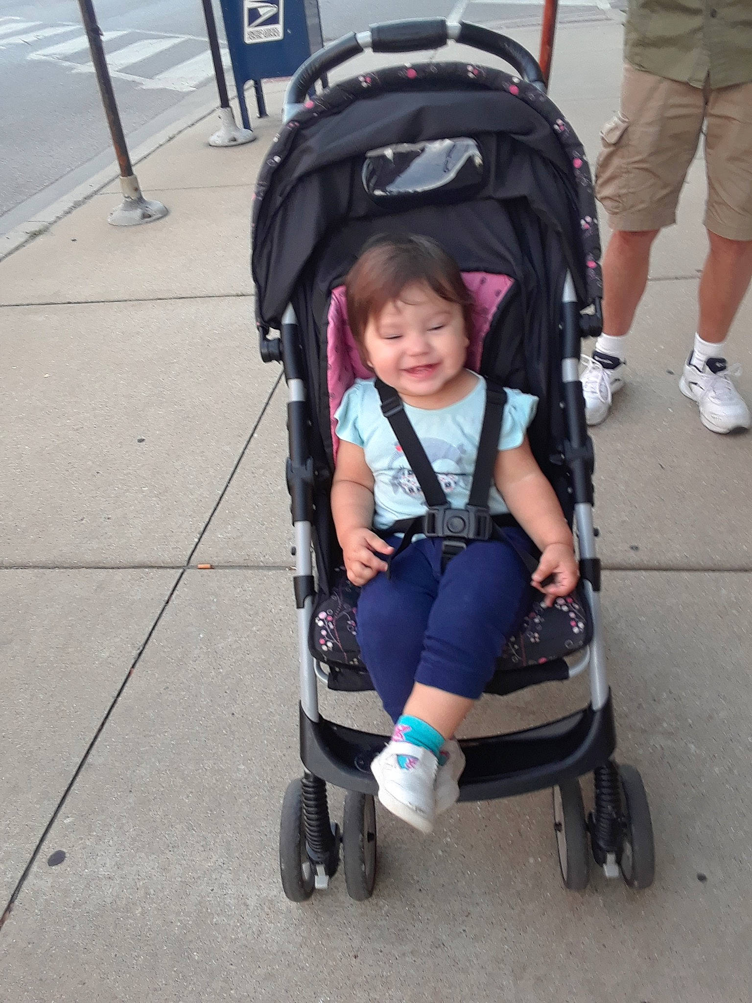 Giana is registered to the contest to win money with this photo: baby_carriage, baby_products, child, joy, person, product, smile, toddler, vacation, vehicle