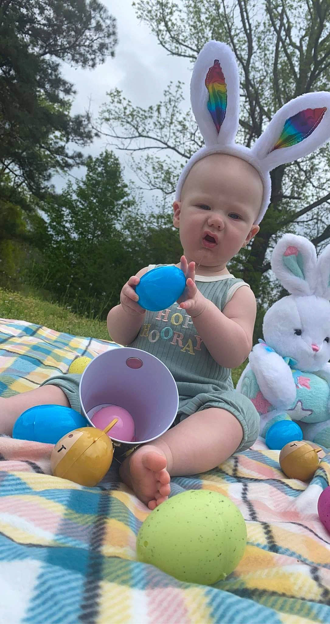 Apollo joined the competition — help win amazing prizes! balloon, blue, child, easter_bunny, fun, green, happy, hat, leisure, light, party_supply, people, person, photograph, pink, recreation, shorts, sky, toy, tree