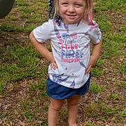 Mary joined the competition — help win amazing prizes! backyard, child, clothing, dress, face, female, girl, grass, head, nature, outdoors, person, photography, plant, portrait, shorts, soil, summer, t_shirt, yard