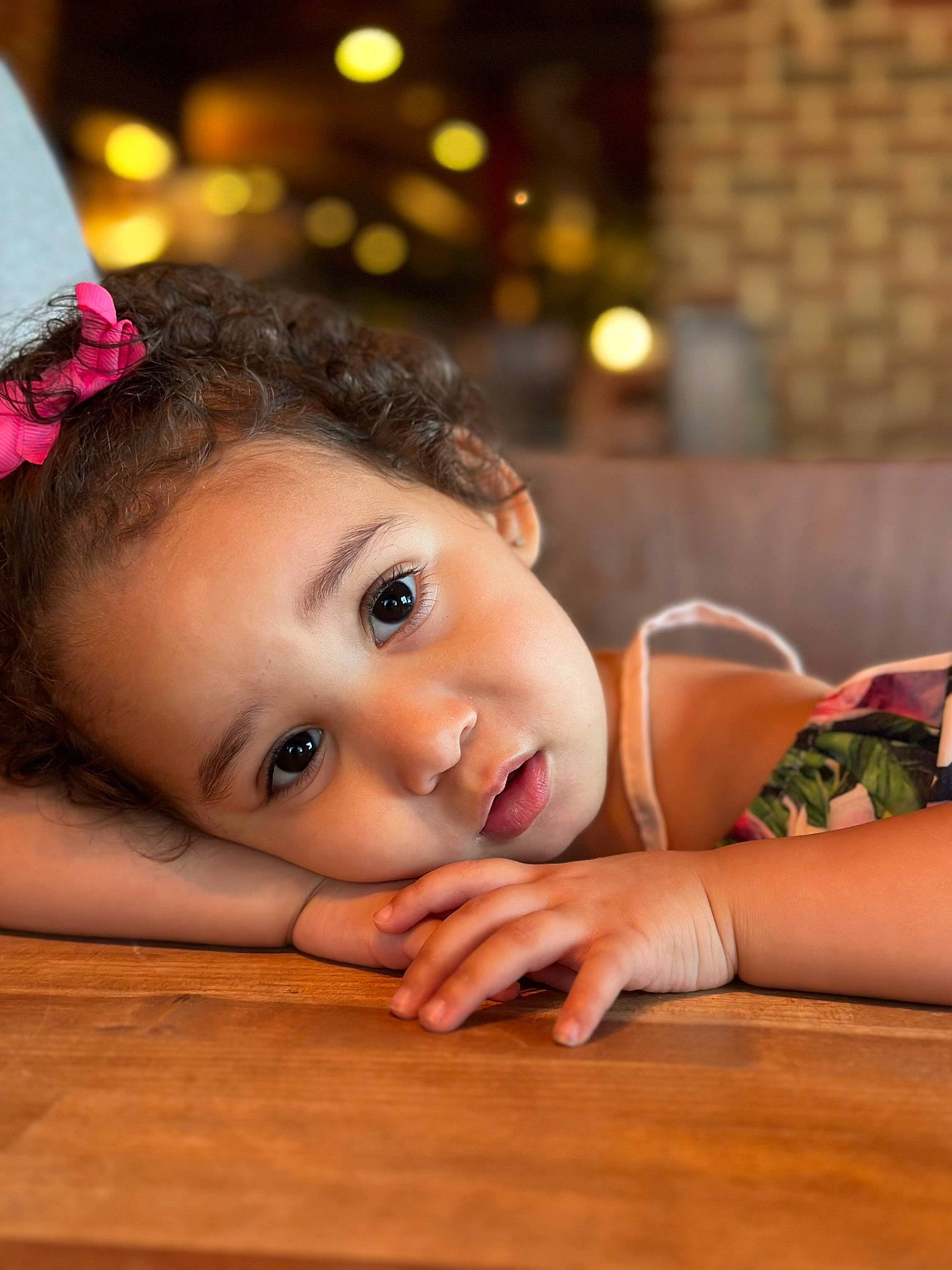 Arrow Soulee is registered to the contest to win money with this photo: black_hair, brown_hair, cheek, comfort, eye, eyelash, facial_expression, flash_photography, flooring, fun, hairstyle, happy, hardwood, iris, lip, long_hair, nose, person, skin, toddler