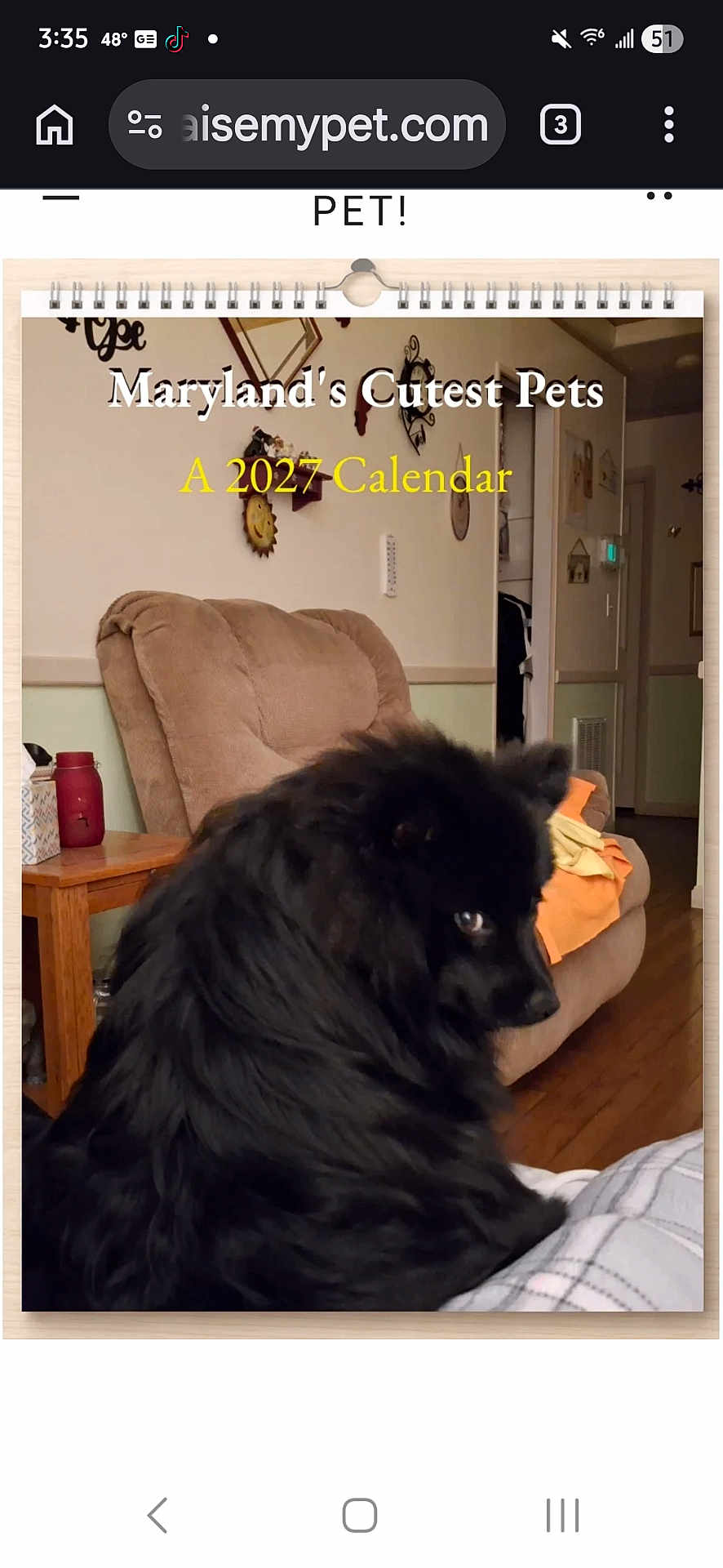 Bug joined the competition — help win amazing prizes! dog, black_dog, fluffy, living_room, armchair, side_table, calendar, wall_decor, hardwood_floor, blanket, orange_blanket, jar, doorway, home_interior, pet, portrait, screenshot, website_header, furniture, cozy