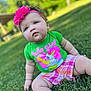 accessories, baby, backyard, clothing, face, grass, head, lawn, nature, outdoors, park, person, photography, plant, portrait, shorts, sitting, summer, t_shirt, yard