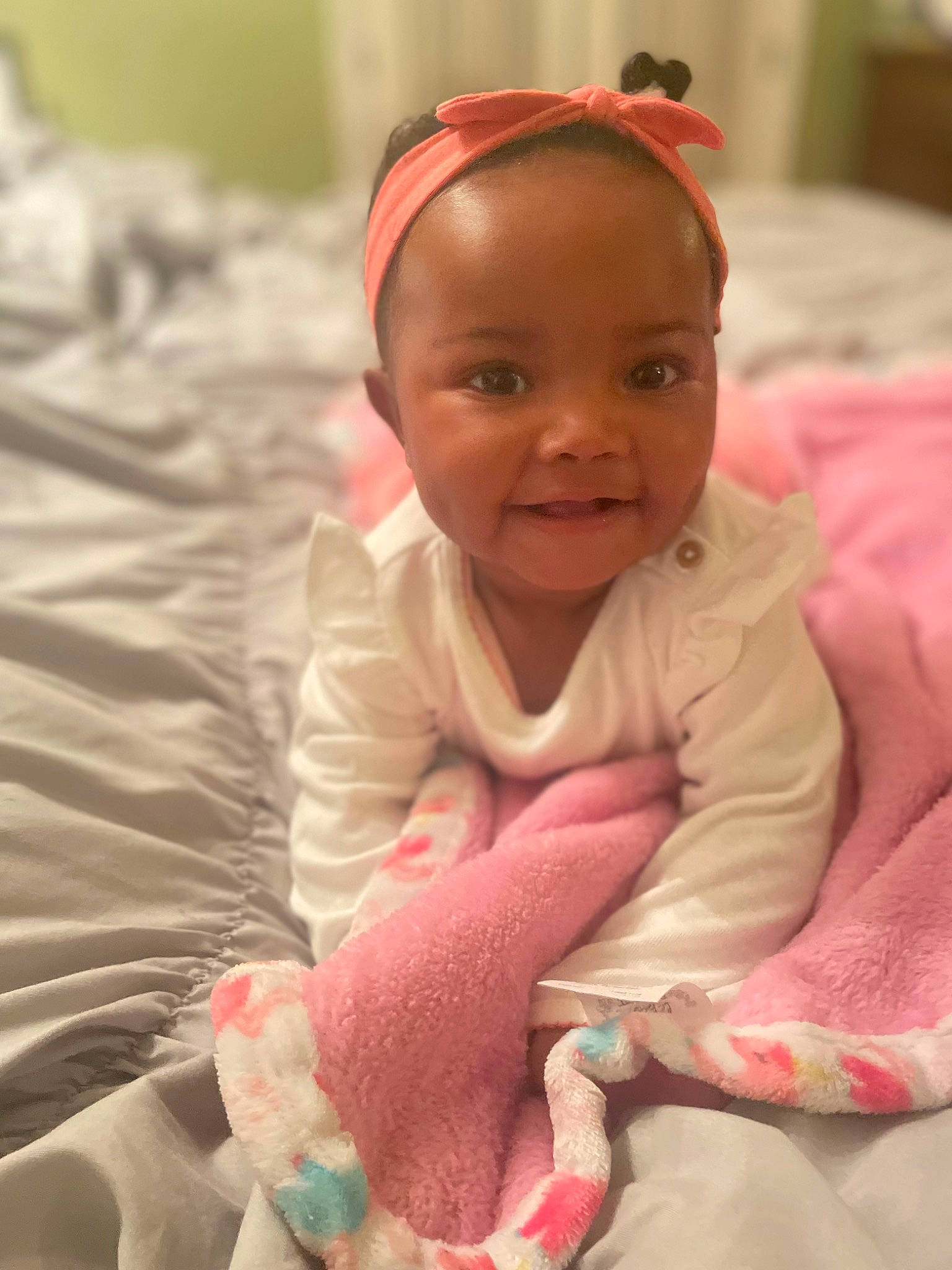 Carmen joined the competition — help win amazing prizes! baby, baby_toddler_clothing, cheek, chin, comfort, eye, eyebrow, face, happy, head, headgear, iris, joy, lip, mouth, nose, person, pink, skin, sleeve