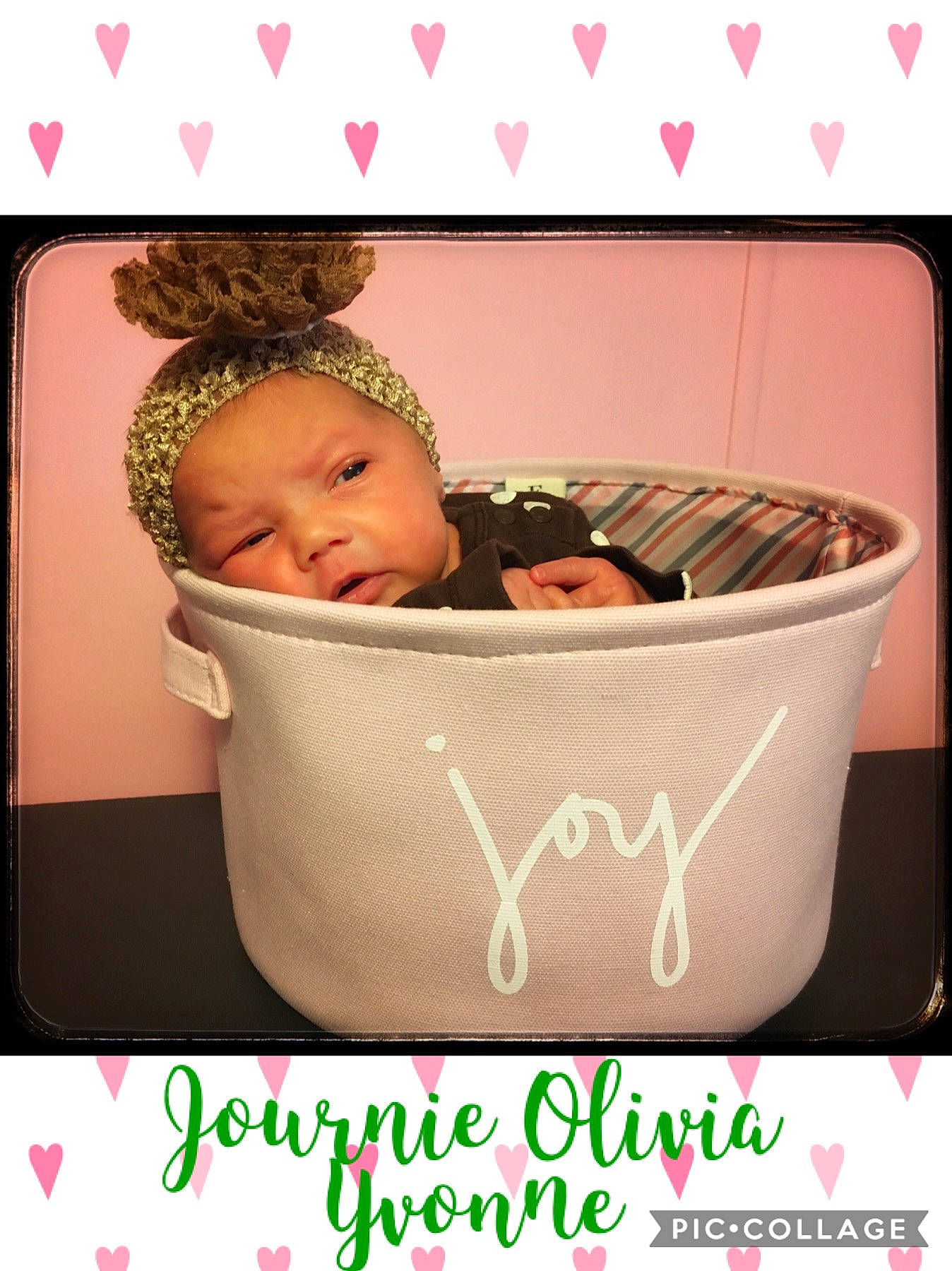 Journie is registered to the contest to win money with this photo: baby, baby_products, child, font, person, photo_caption, photography, pink, product, room, toddler