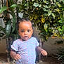 Shezlin joined the competition — help win amazing prizes! toddler, child, outdoor, greenery, plants, leafy, nature, portrait, cute, young_child, floral_shirt, standing, expression, face, person, baby, curious, daylight, garden, casual_clothing