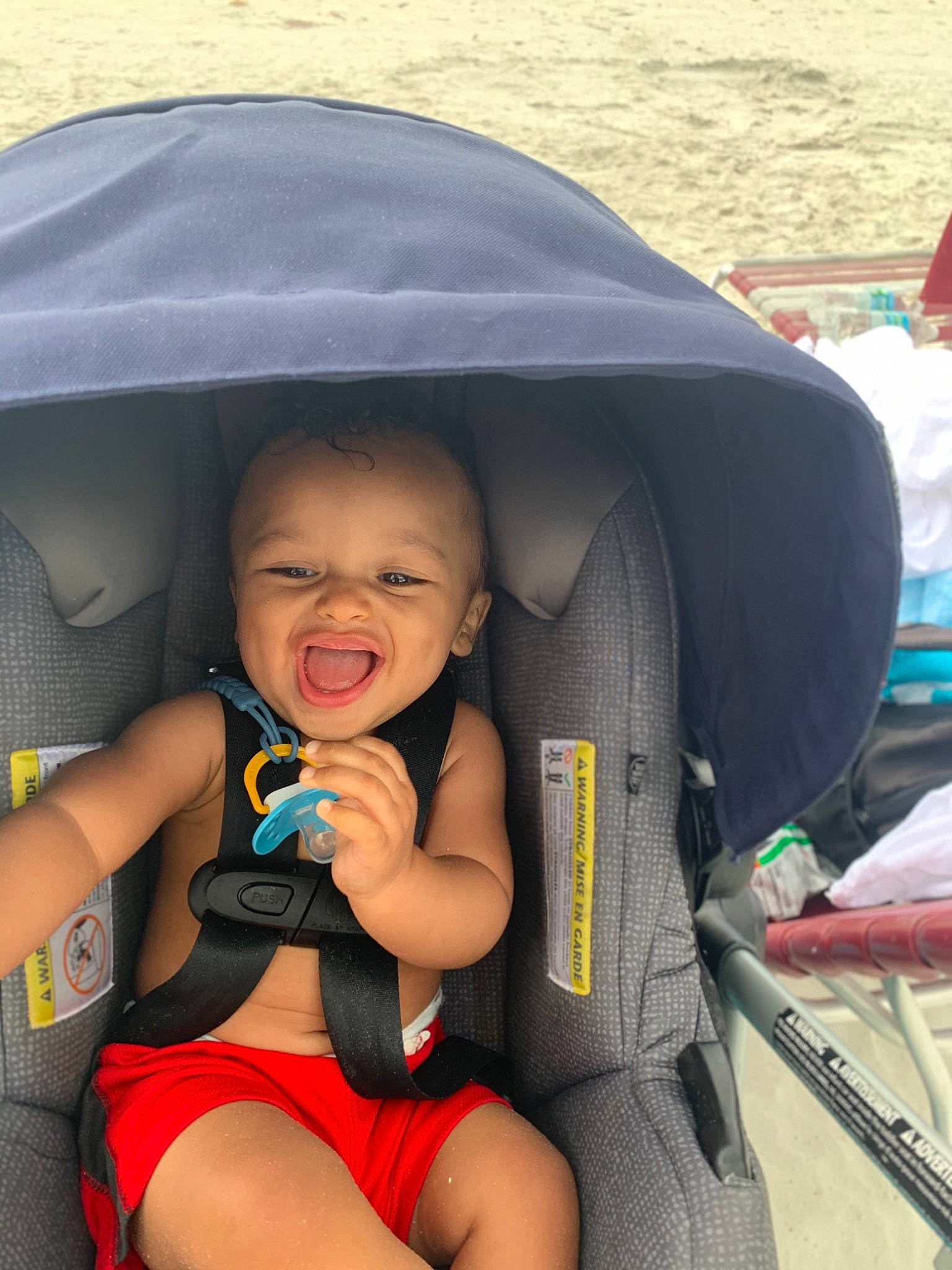 Messiah joined the competition — help win amazing prizes! baby, baby_carriage, baby_products, car_seat, child, eye, fashion_accessory, leisure, lifejacket, nose, person, personal_protective_equipment, product, recreation, sitting, skin, smile, summer, toddler, tourism
