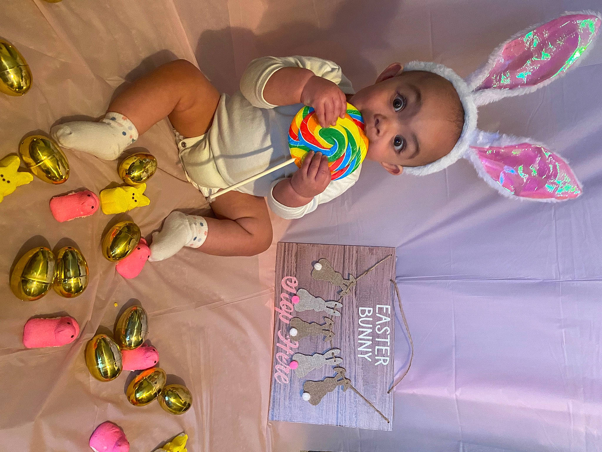 Alivia is registered to the contest to win money with this photo: baby, baby_products, baby_toddler_clothing, beauty, child, event, eyewear, fun, happy, magenta, nail, party_supply, person, pink, plastic, room, sandal, surprise, thigh, toddler
