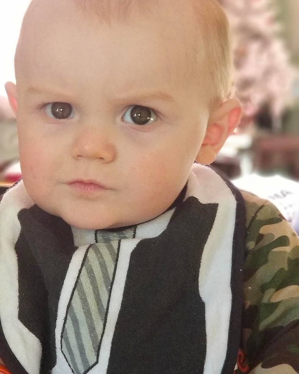 Brantley joined the competition — help win amazing prizes! boy, cheek, child, child_model, ear, eye, girl, hairstyle, human_hair_color, infant, nose, person, product, skin, smile, toddler