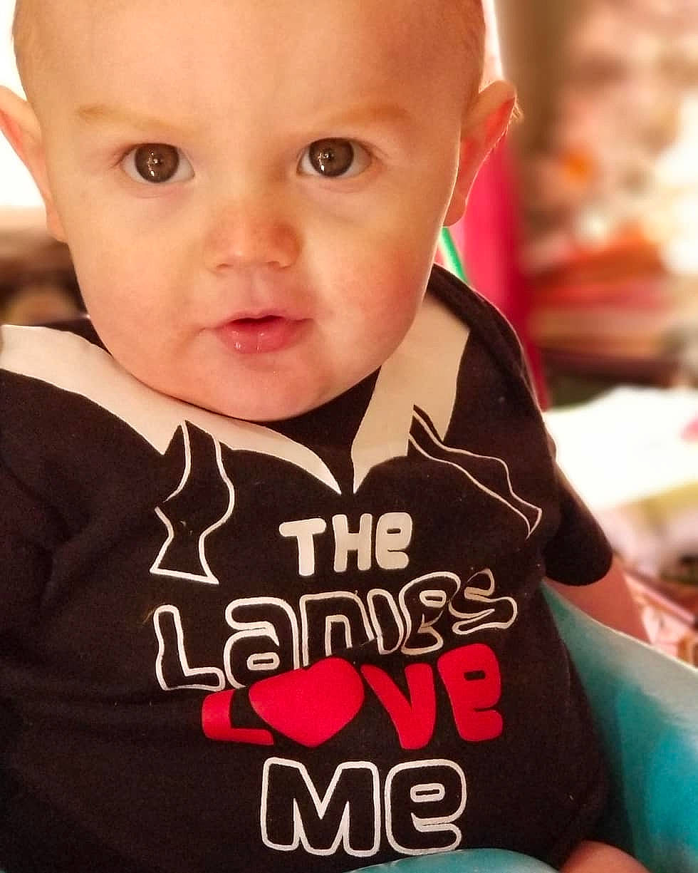 Brantley joined the competition — help win amazing prizes! cheek, child, cool, day, infant, lip, person, product, smile, toddler