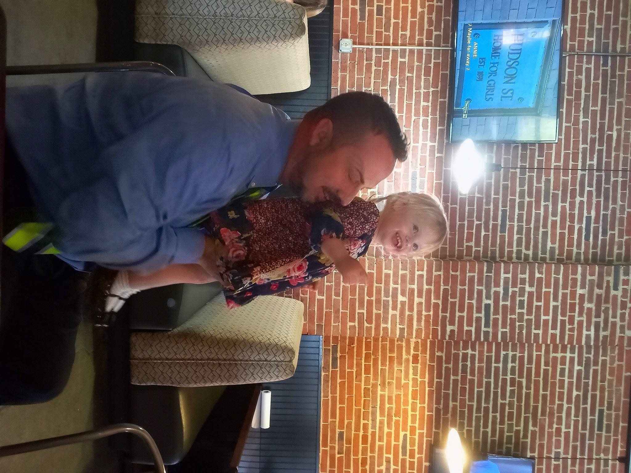 Maelee is registered to the contest to win money with this photo: chair, child, comfort, event, fun, glass, happy, joy, leisure, person, room, toddler, window_treatment