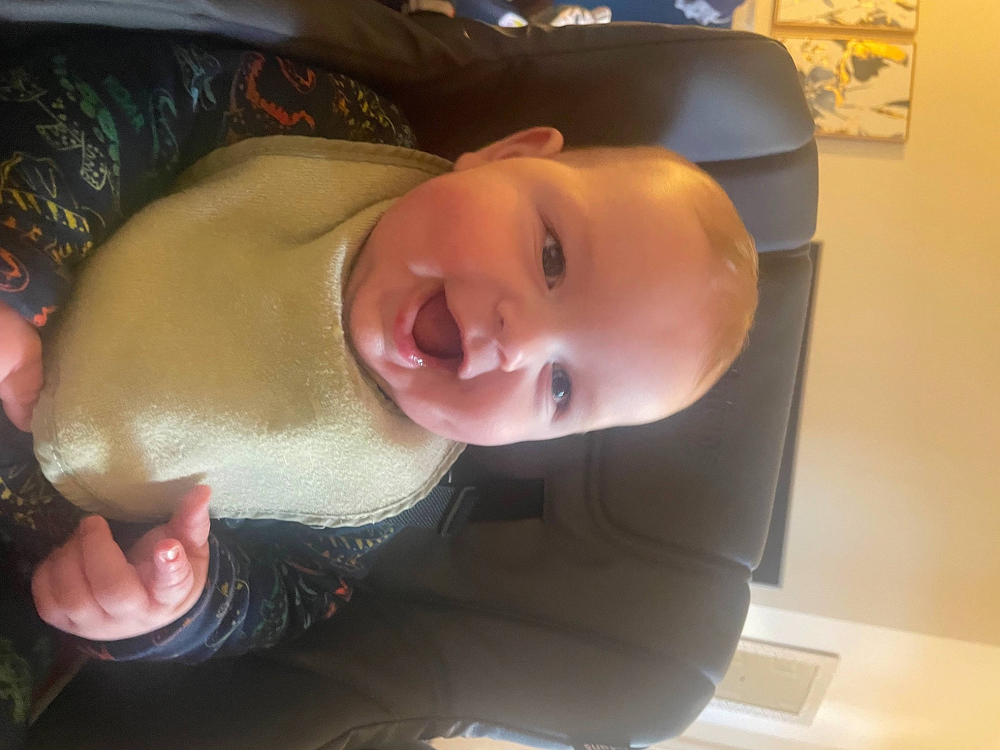 Kaden is registered to the contest to win money with this photo: baby, baby_products, baby_toddler_clothing, cheek, chest, child, comfort, ear, eyelash, finger, fun, happy, head, helmet, nose, person, room, skin, smile, thumb