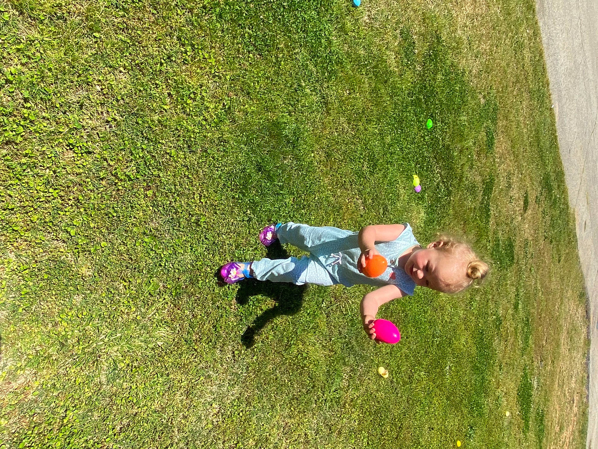 Macie joined the competition — help win amazing prizes! baby, flooring, fun, grass, grass_family, grassland, groundcover, landscape, lawn, leaf, leisure, meadow, natural_environment, pasture, people_in_nature, person, plant, recreation, shrub, toddler